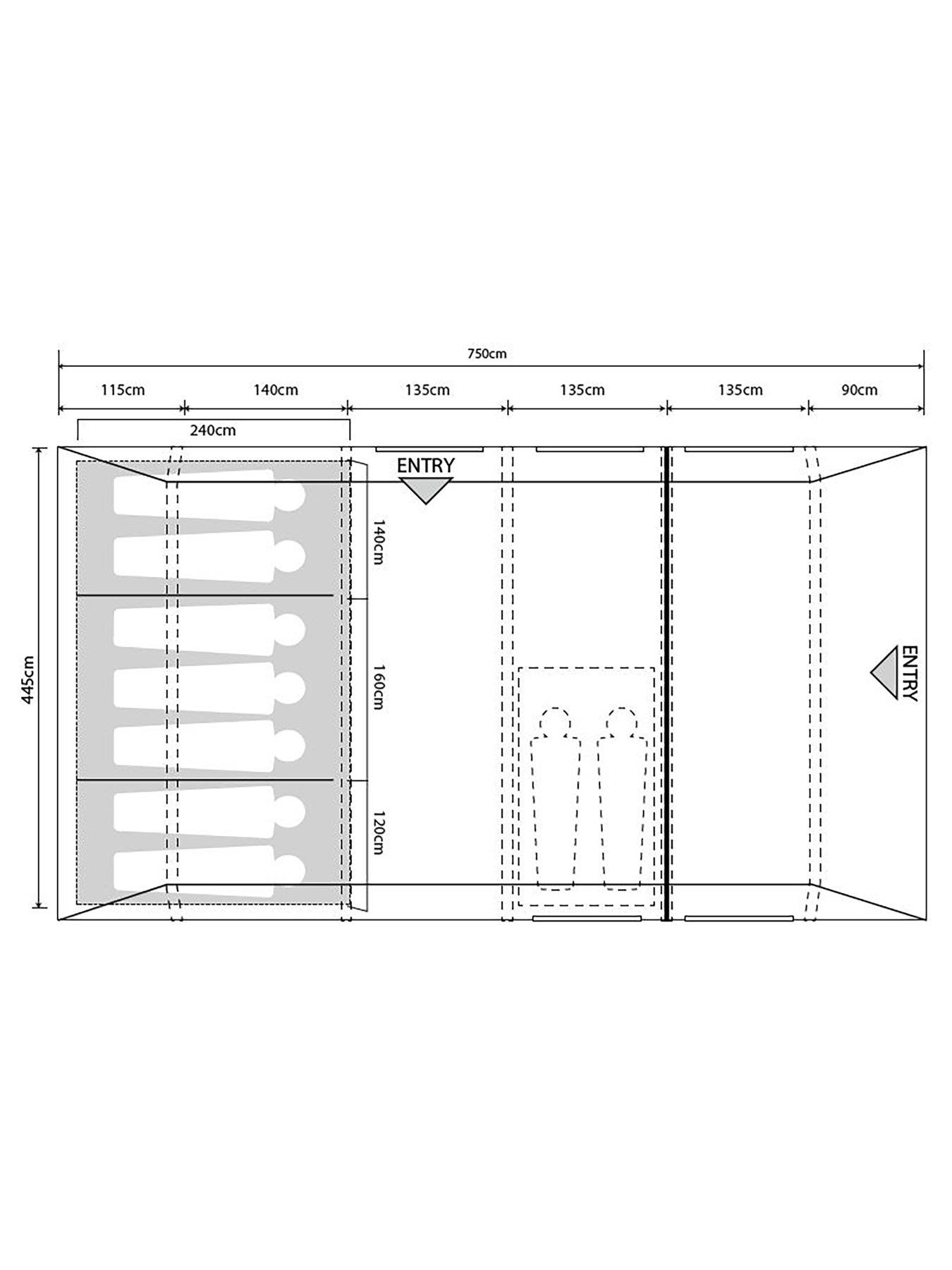 Image 6 of 7 of OUTDOOR REVOLUTION Camp Star 700 7-Berth Tunnel Inflatable Air Tent