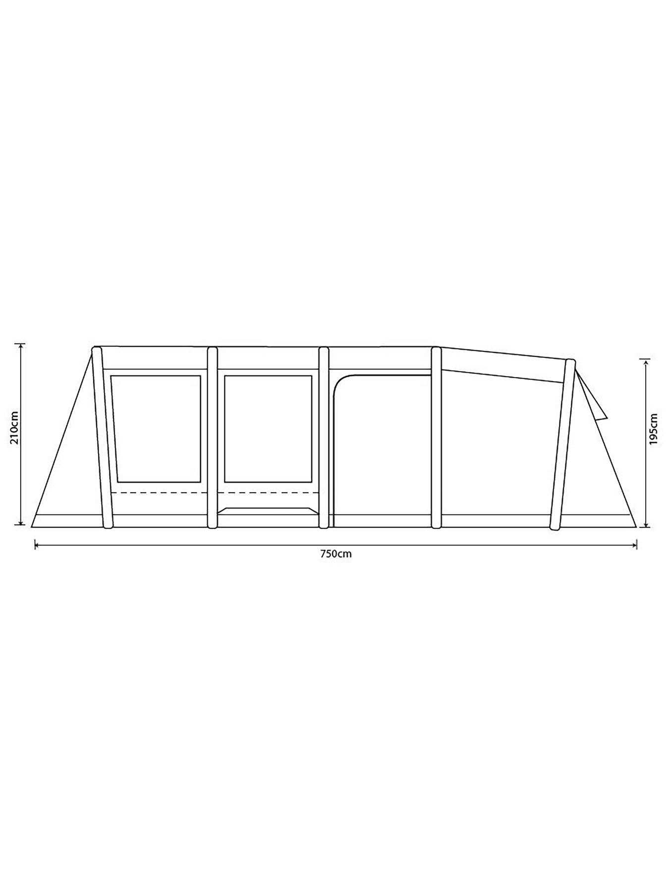 Image 7 of 7 of OUTDOOR REVOLUTION Camp Star 700 7-Berth Tunnel Inflatable Air Tent