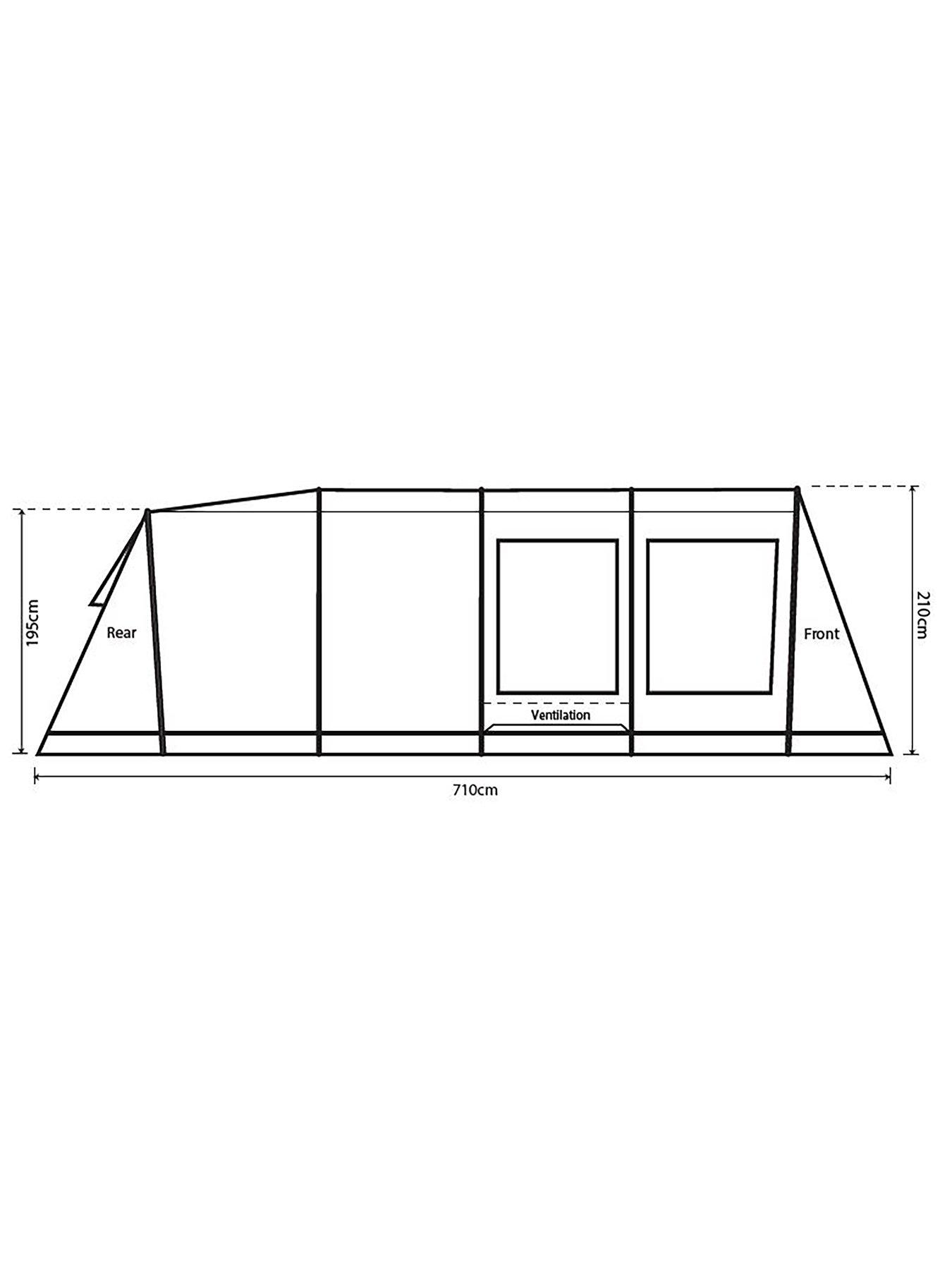 Image 7 of 7 of OUTDOOR REVOLUTION Camp Star 600 DT Poled 6-Berth Tent&nbsp;Bundle