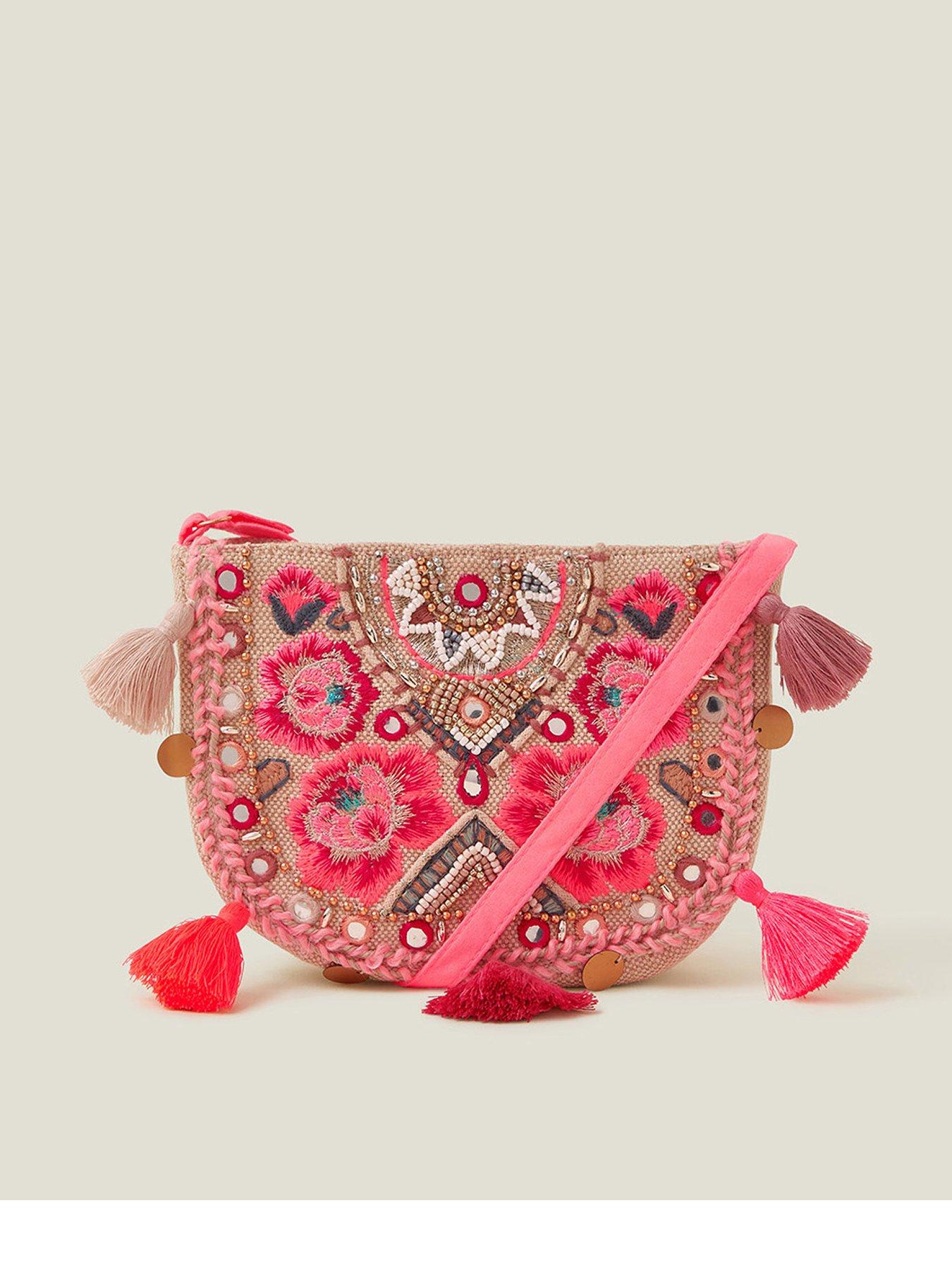 Accessorize Girls Mirror Cross Body Bag - Coral | Very.co.uk