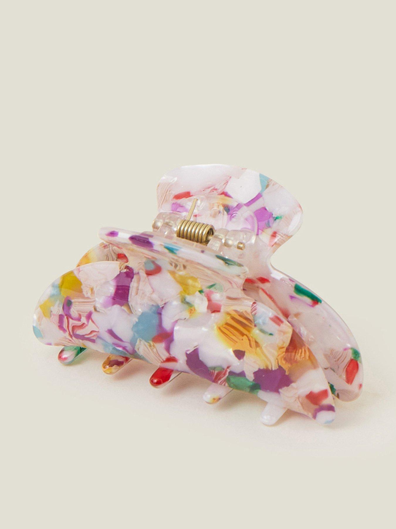 Image 1 of 3 of Accessorize Marbled Resin Claw Clip