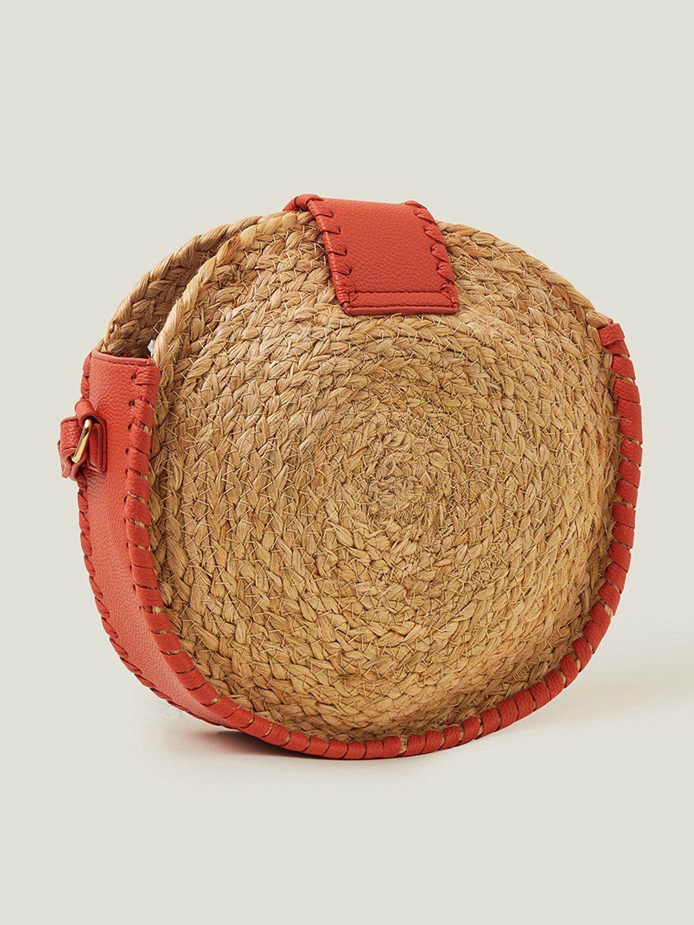 Image 3 of 4 of Accessorize Circle Jute Cross Body