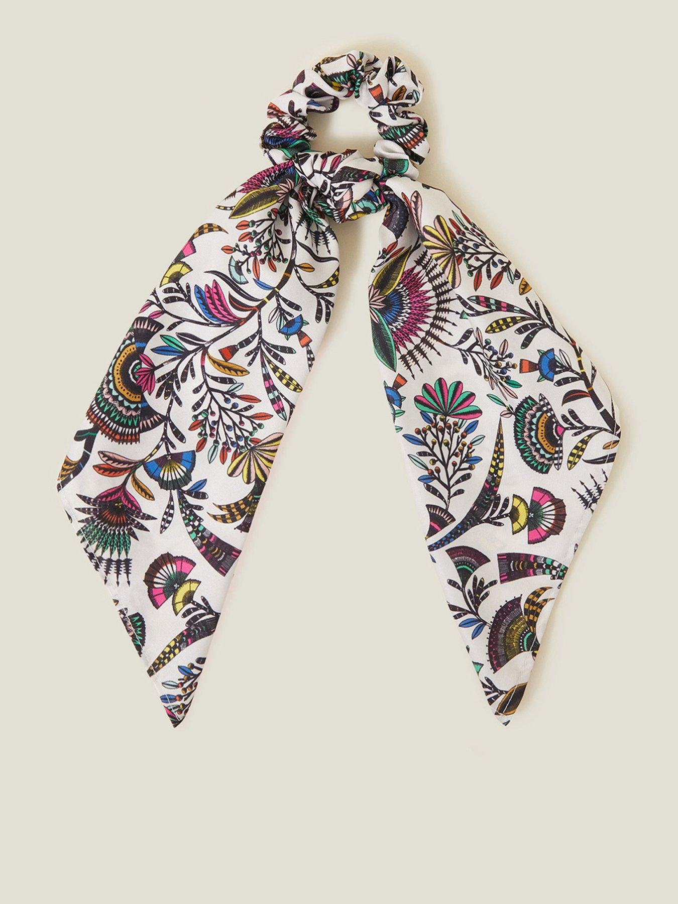 Image 1 of 3 of Accessorize Tropical Scrunchie Scarf