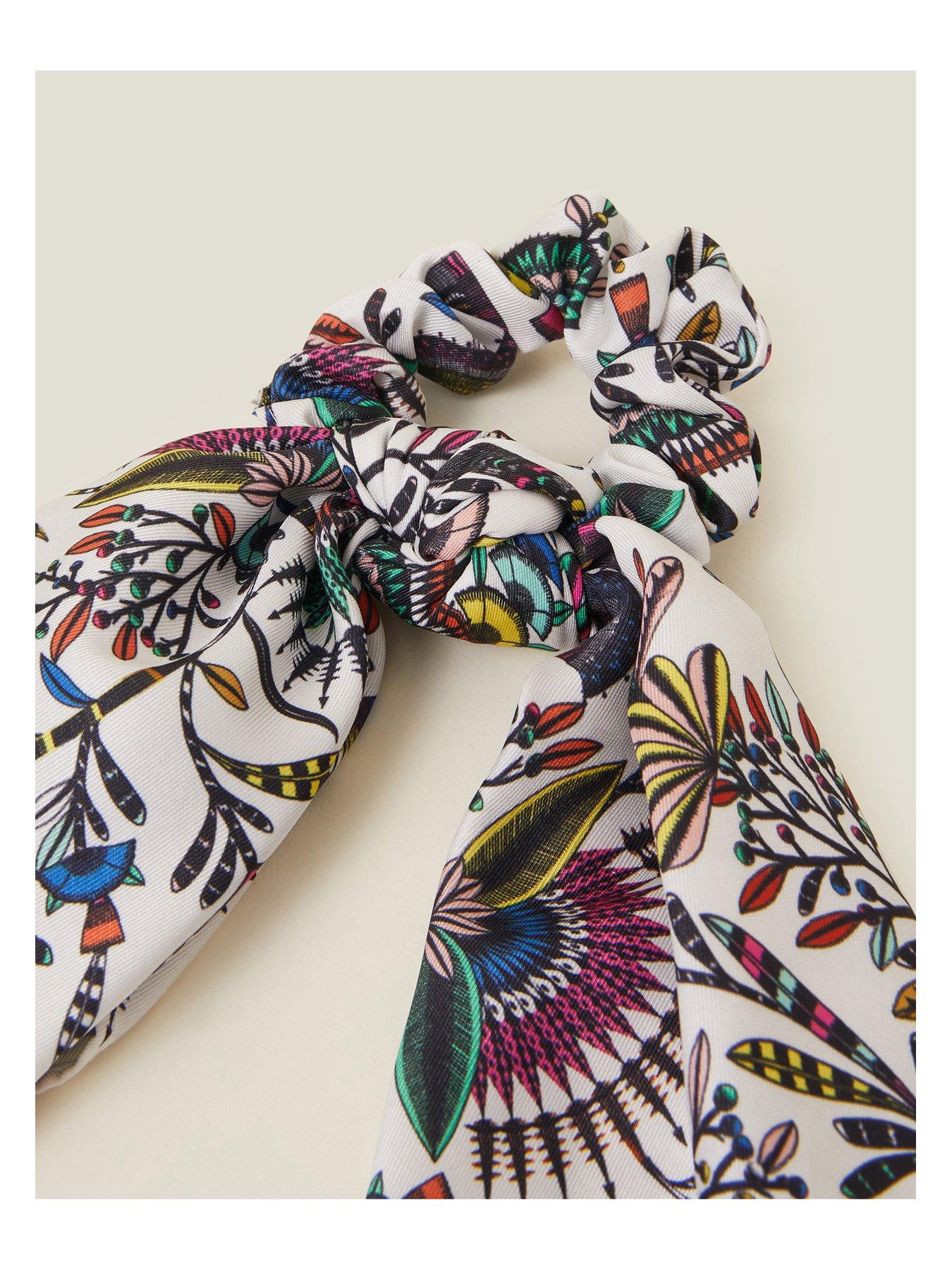Image 3 of 3 of Accessorize Tropical Scrunchie Scarf