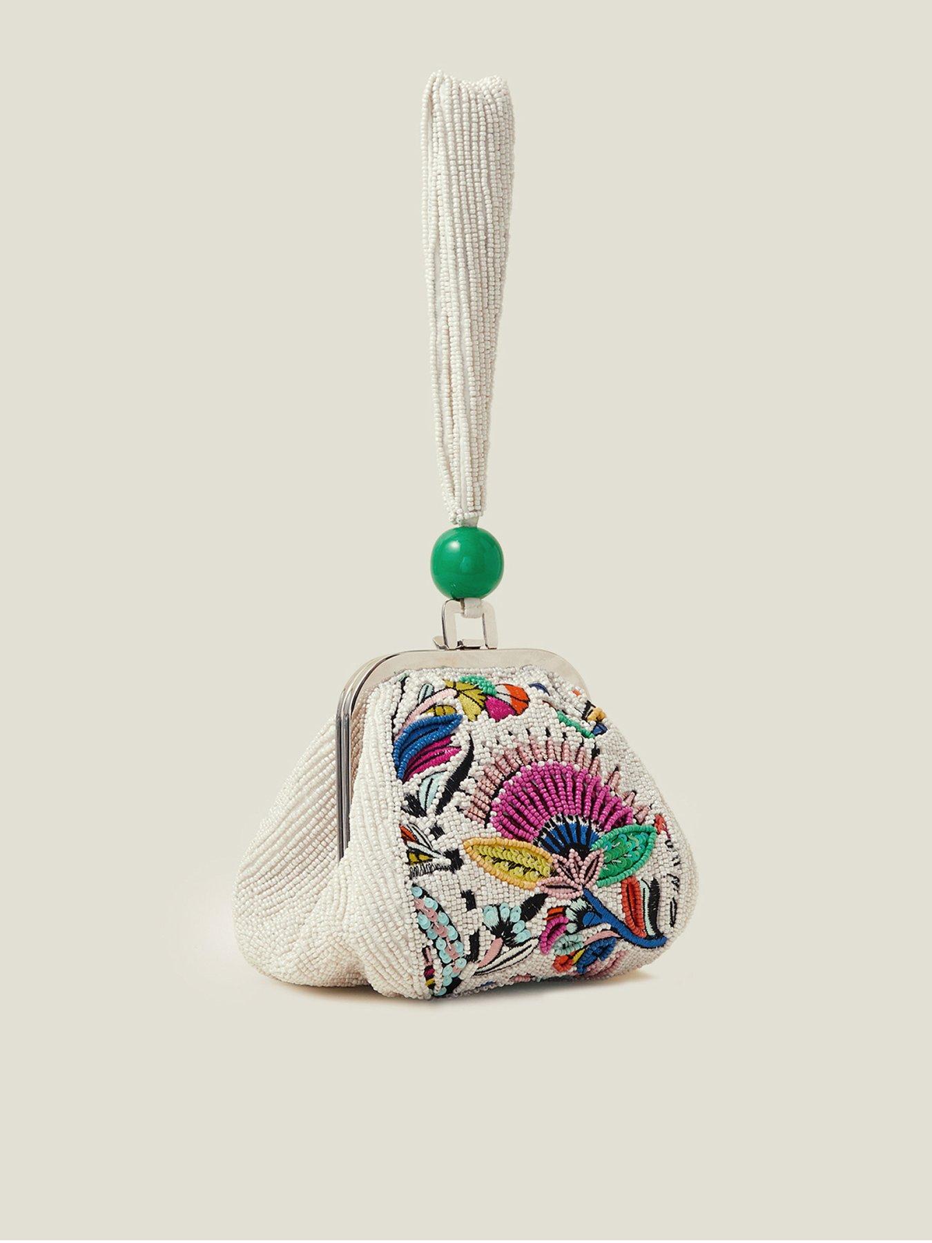 Image 3 of 4 of Accessorize Floral Beaded Duffle