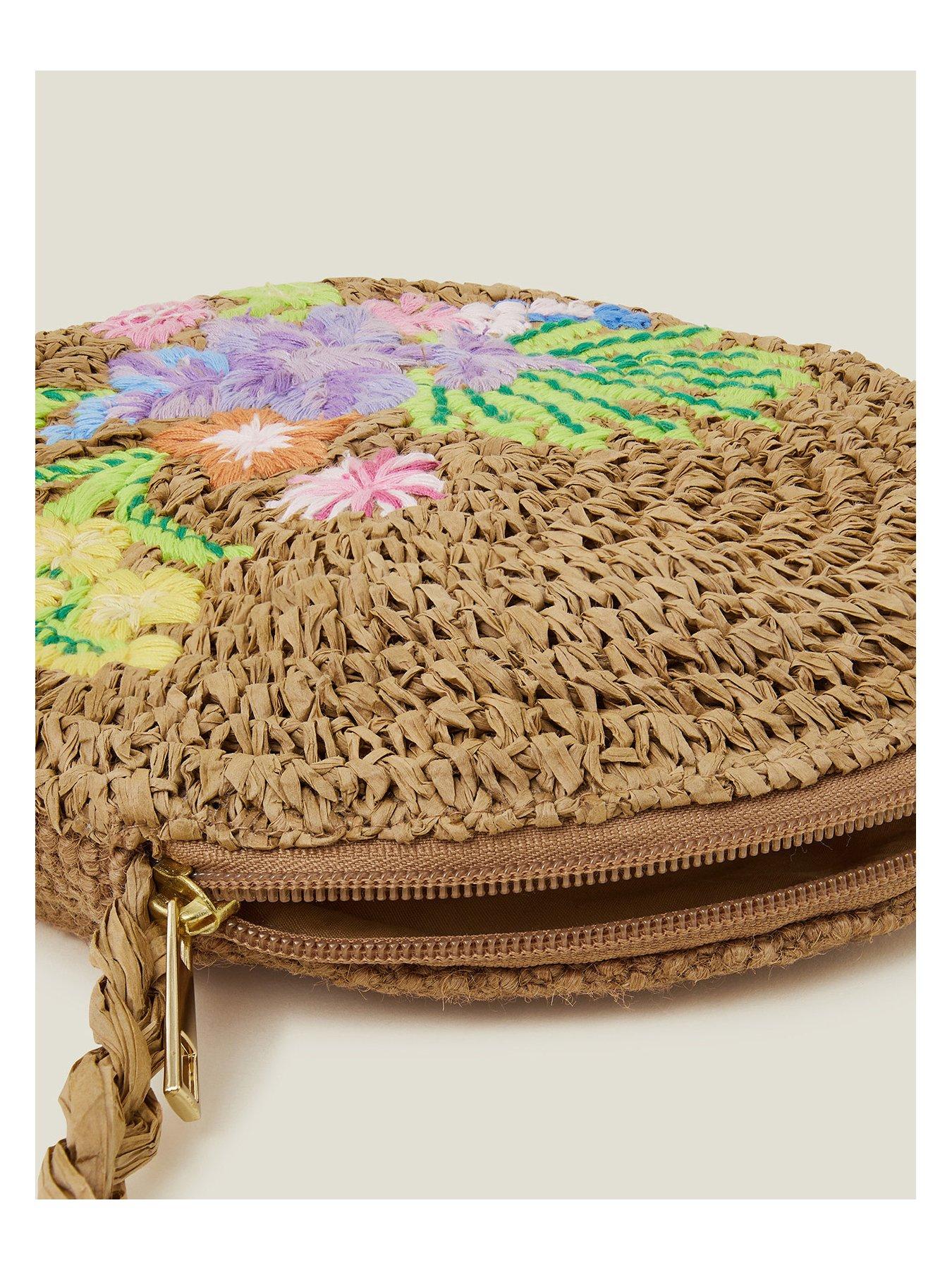 Image 4 of 4 of Accessorize Floral Circle Cross Body