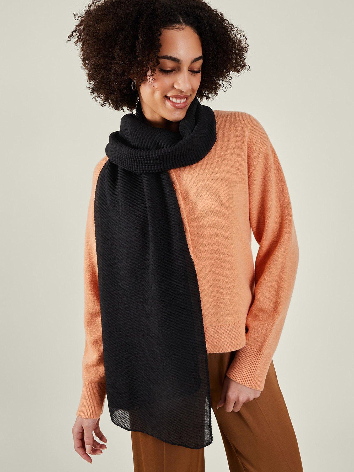Image 2 of 3 of Accessorize Lightweight Pleated Scarf