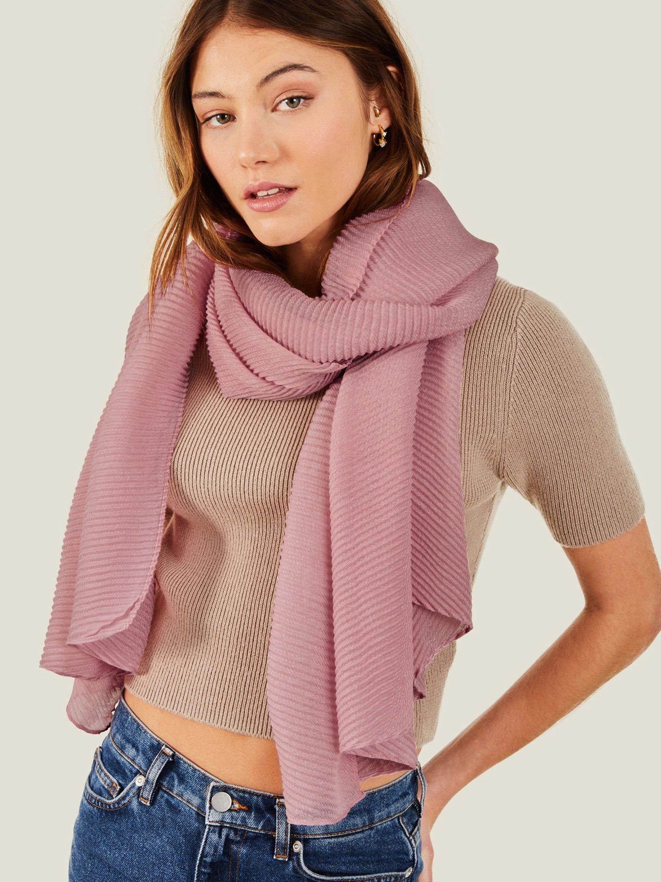 Image 2 of 3 of Accessorize Lightweight Pleated Scarf