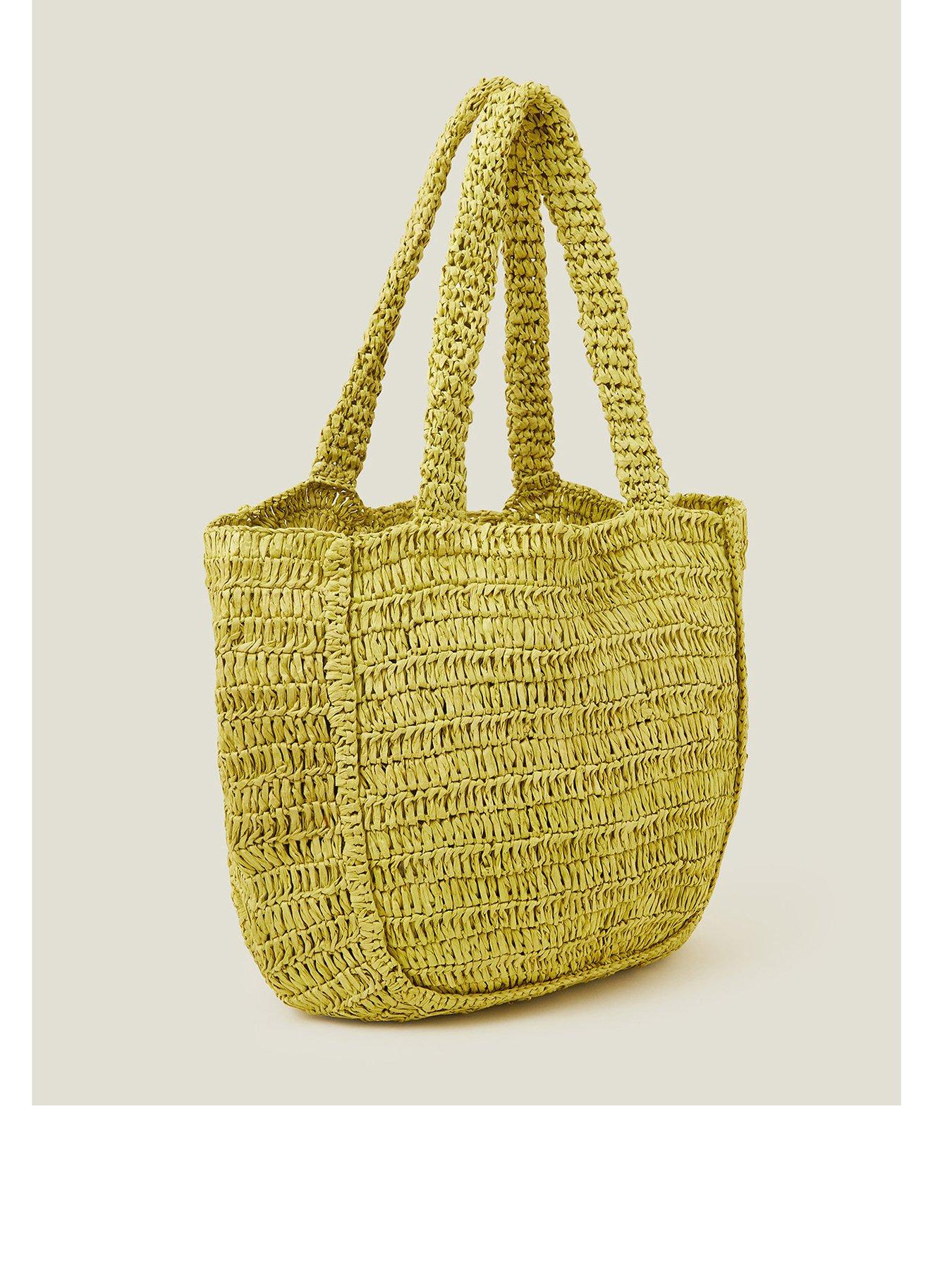 Image 3 of 4 of Accessorize Raffia Shopper