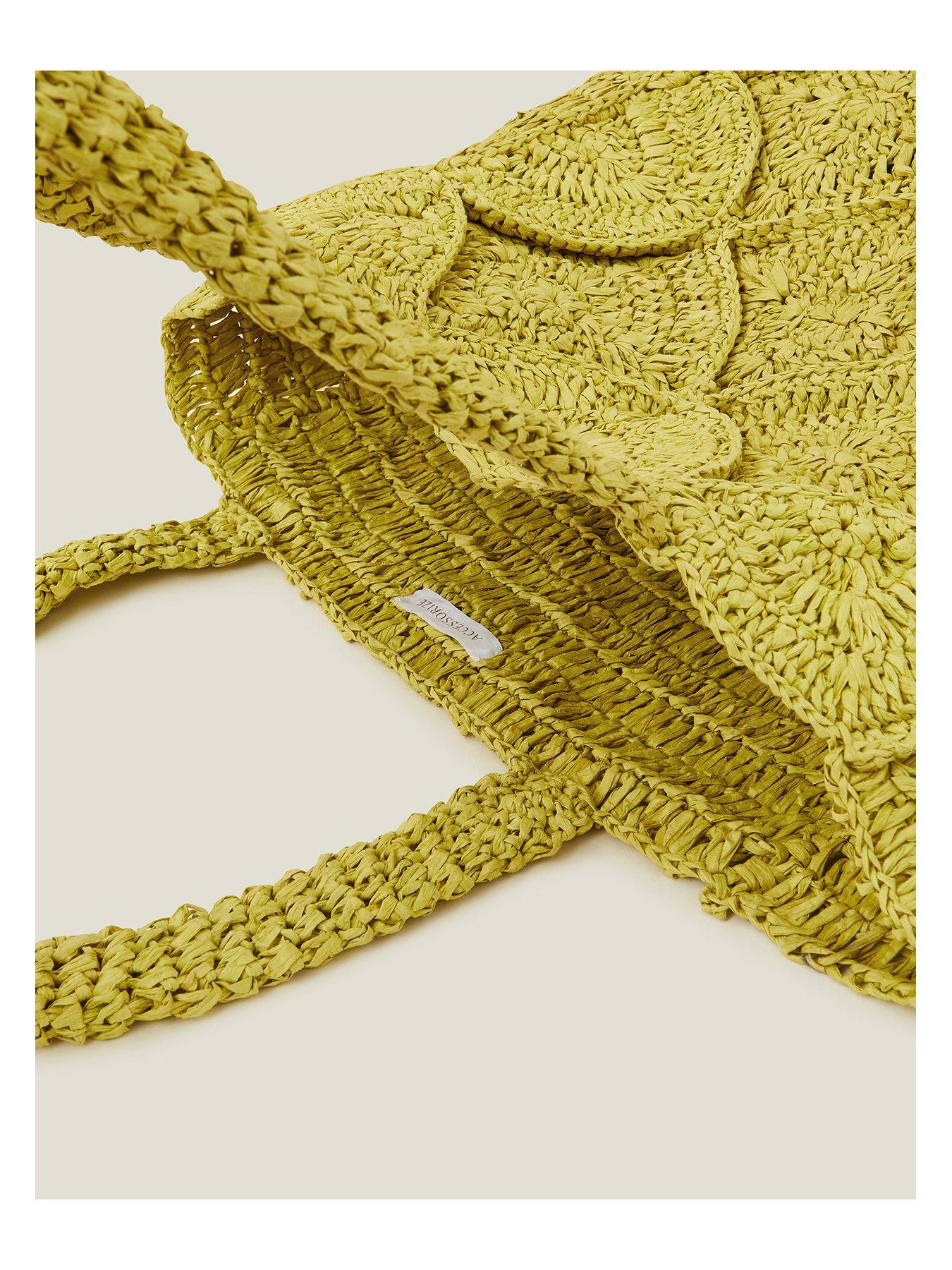 Image 4 of 4 of Accessorize Raffia Shopper
