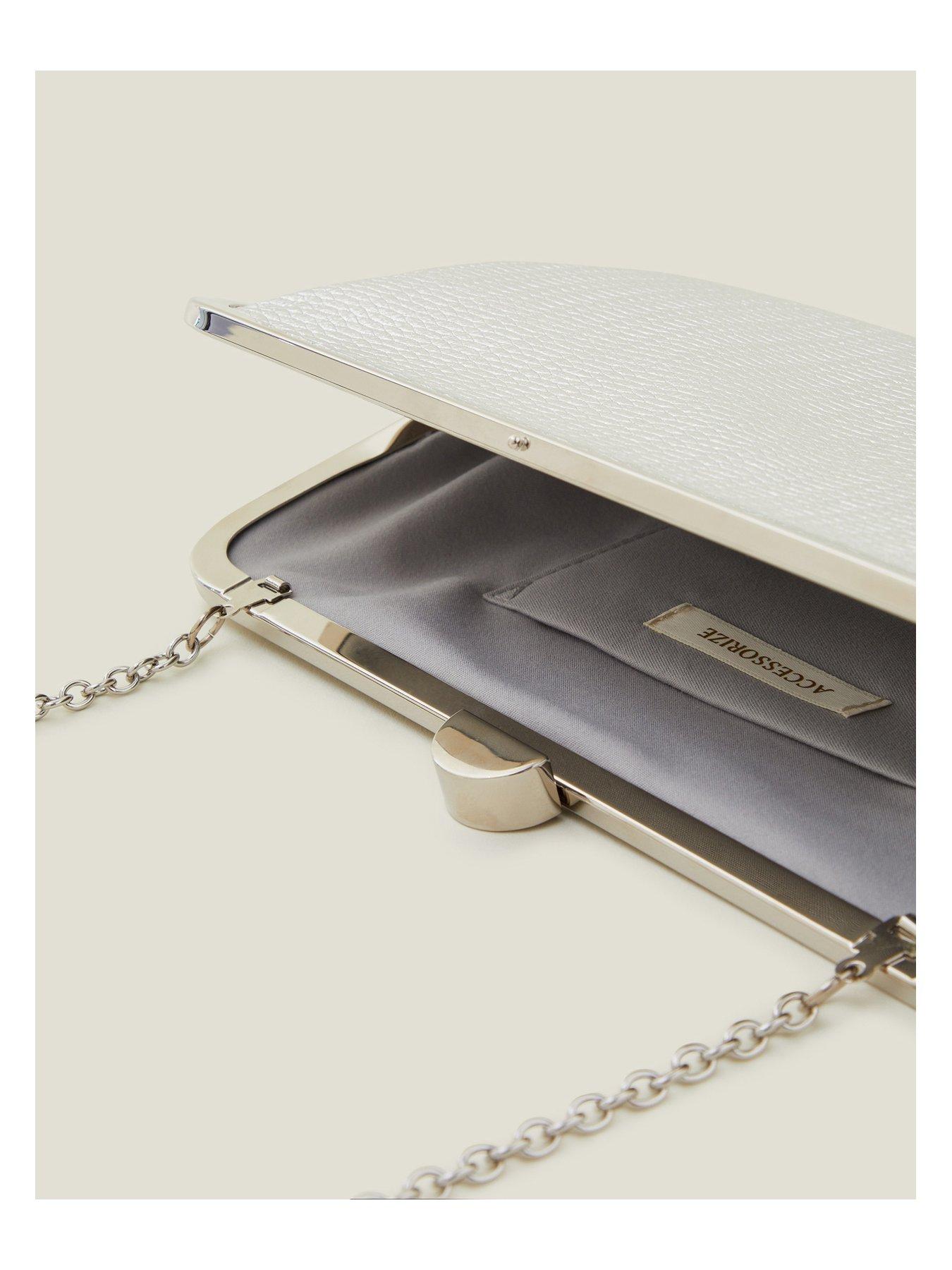 Image 4 of 4 of Accessorize Metallic Clutch Bag