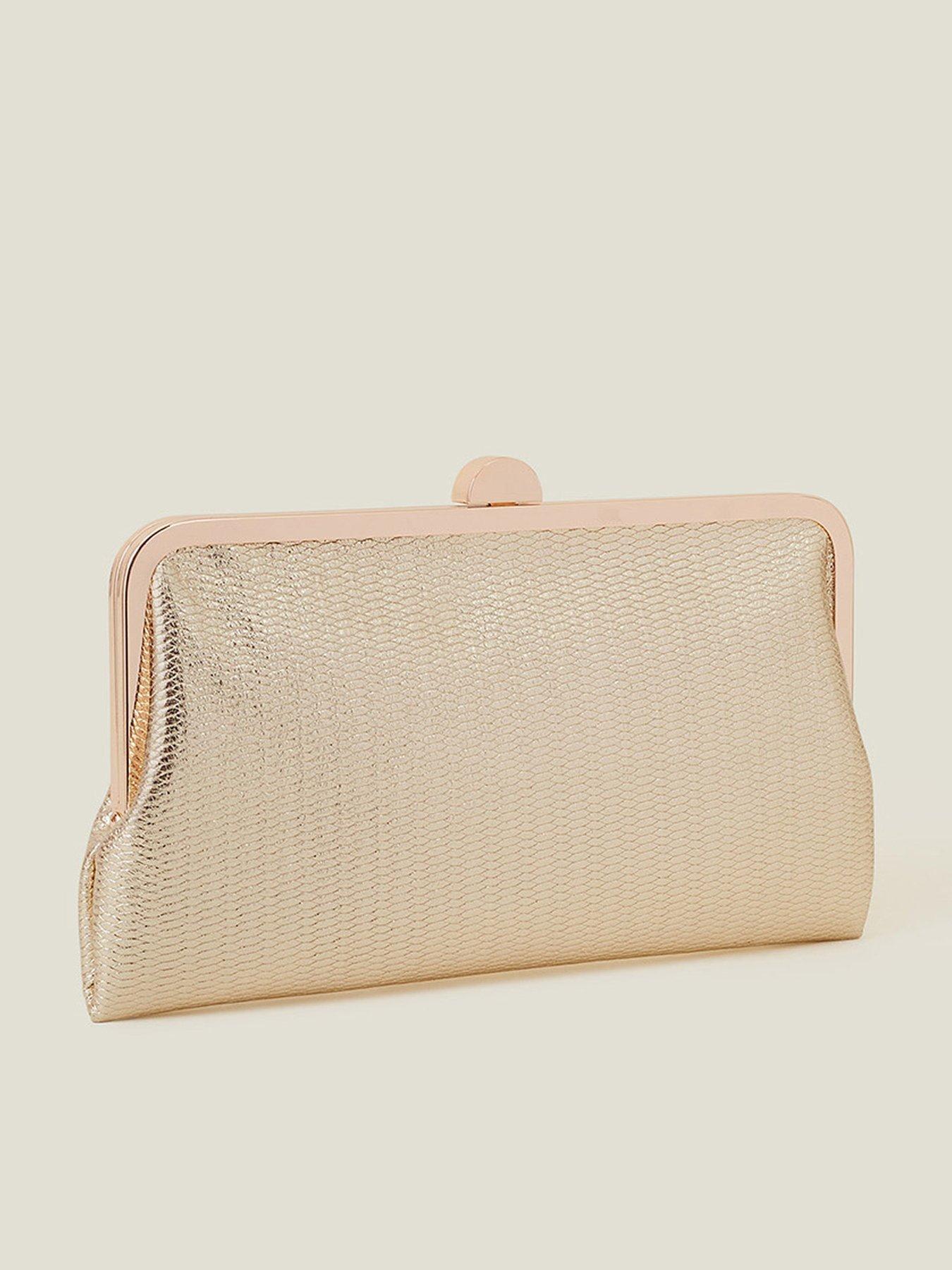 Image 3 of 4 of Accessorize Metallic Clutch Bag