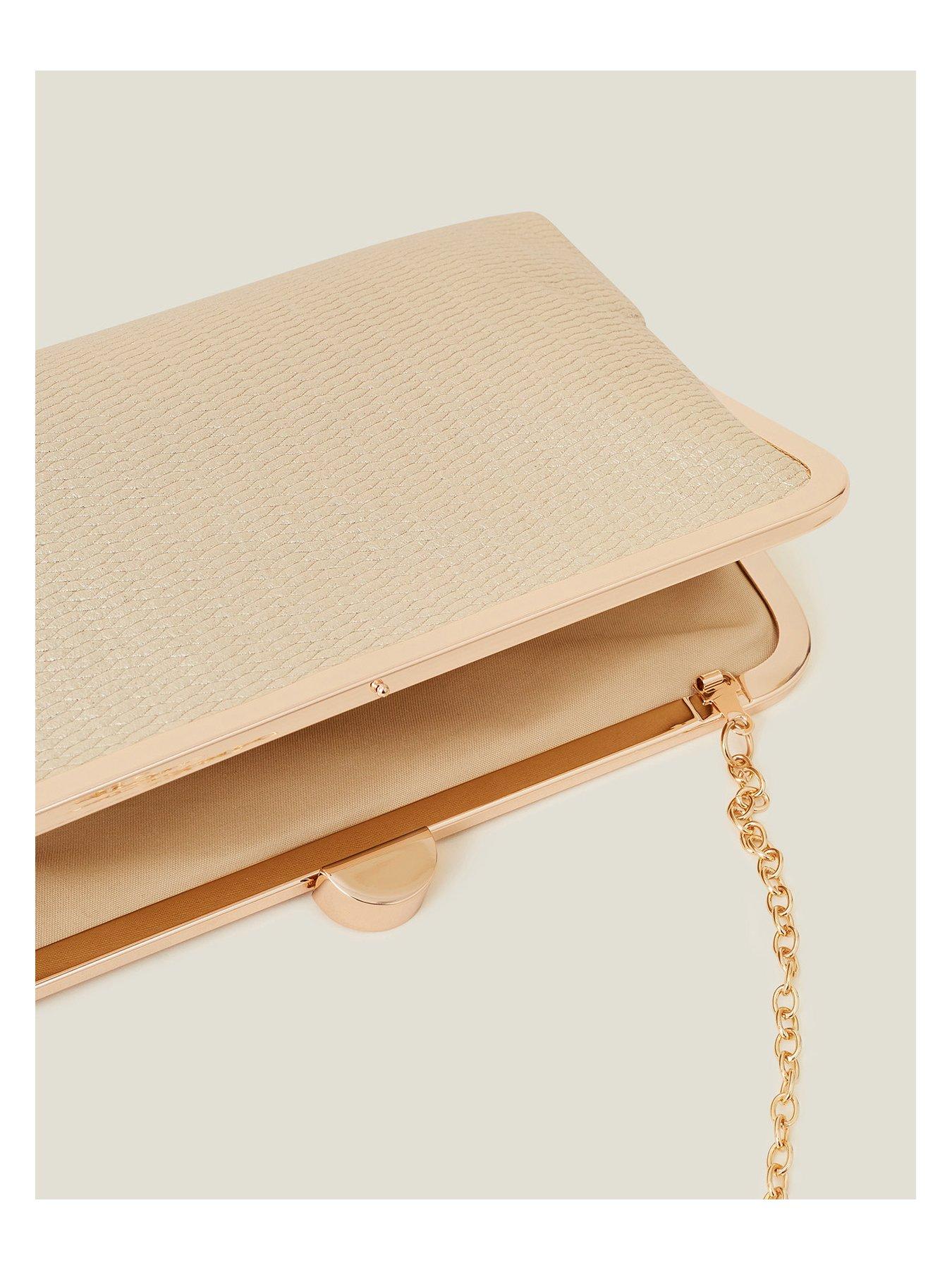 Image 4 of 4 of Accessorize Metallic Clutch Bag