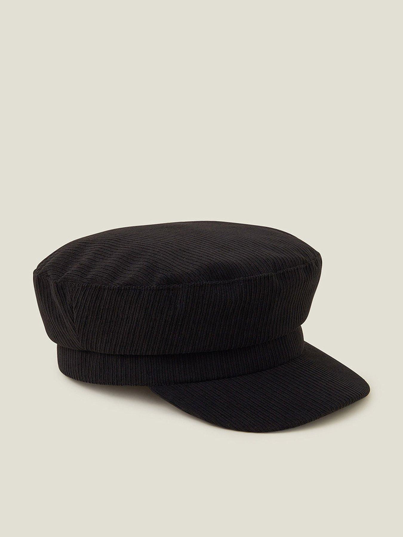 Image 1 of 4 of Accessorize Cord Baker Boy Hat
