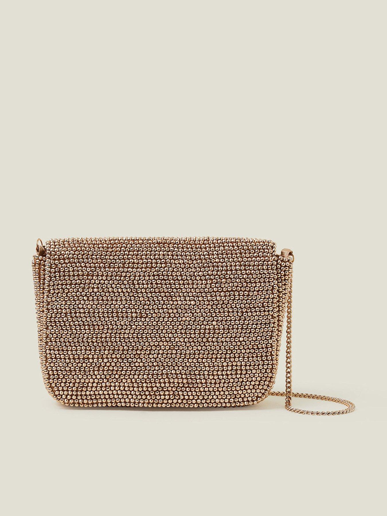 Image 1 of 4 of Accessorize Foldover Beaded Clutch