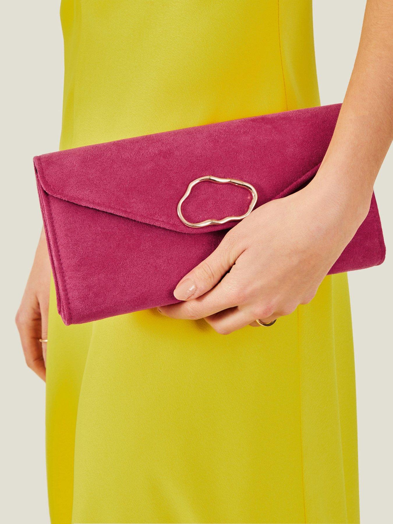 Image 2 of 4 of Accessorize Suedette Box Clutch