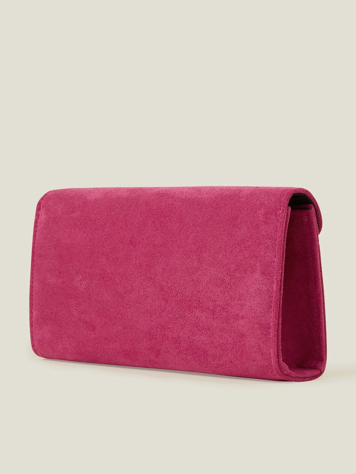 Image 3 of 4 of Accessorize Suedette Box Clutch