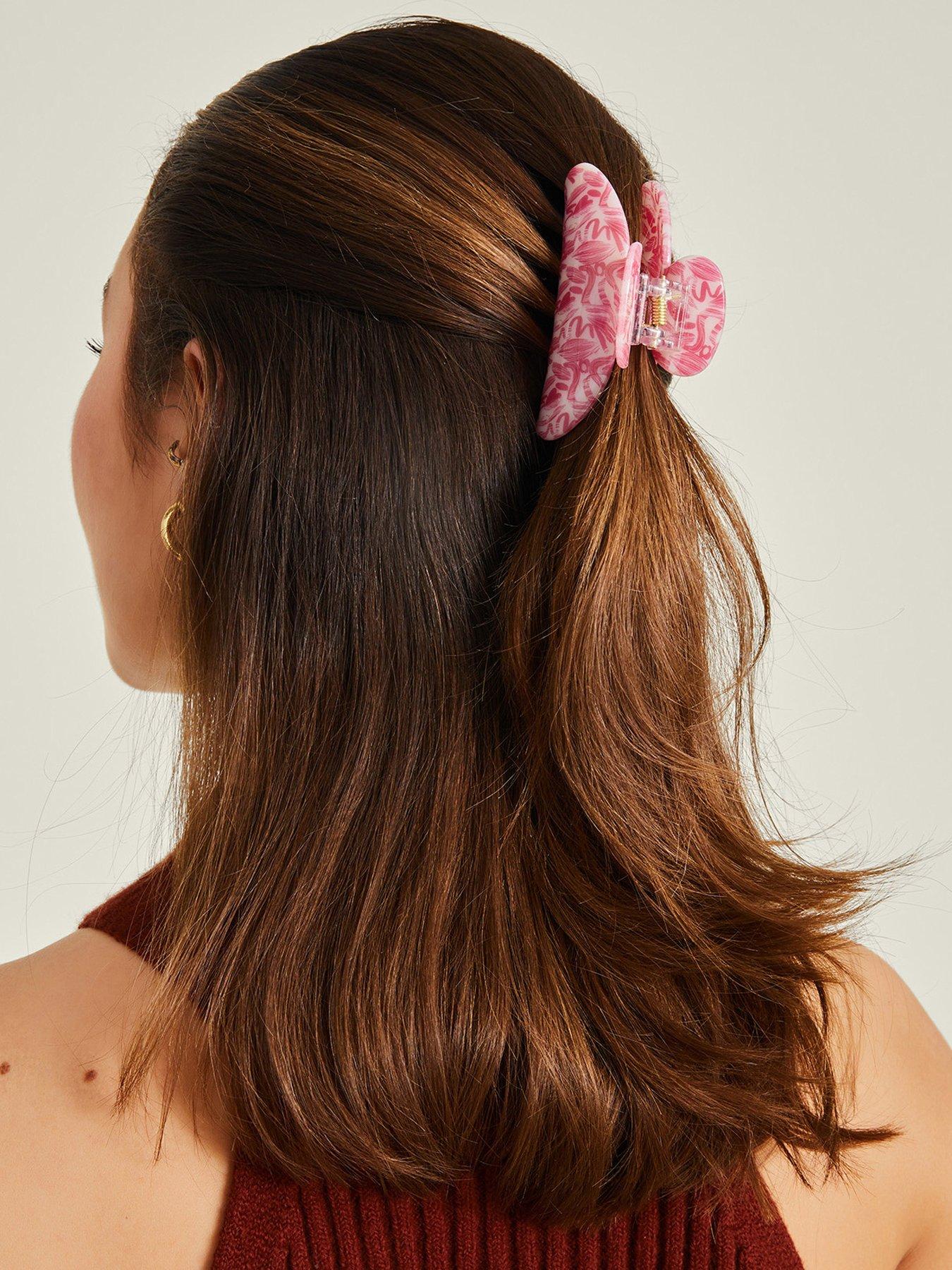 Image 2 of 3 of Accessorize Printed Claw Clip