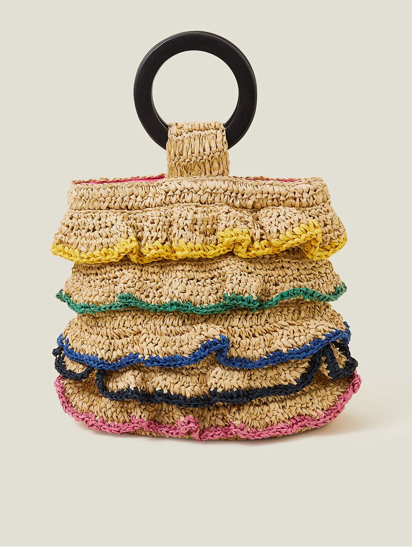 Image 1 of 4 of Accessorize Ruffle Handheld
