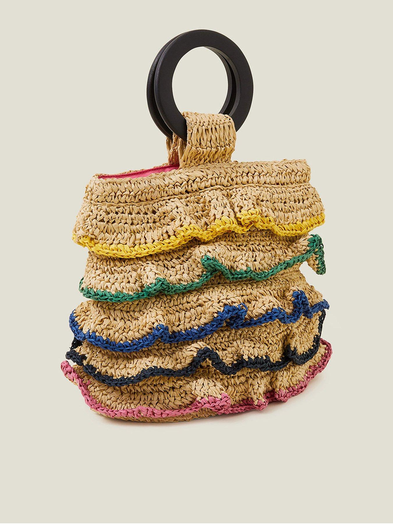 Image 3 of 4 of Accessorize Ruffle Handheld