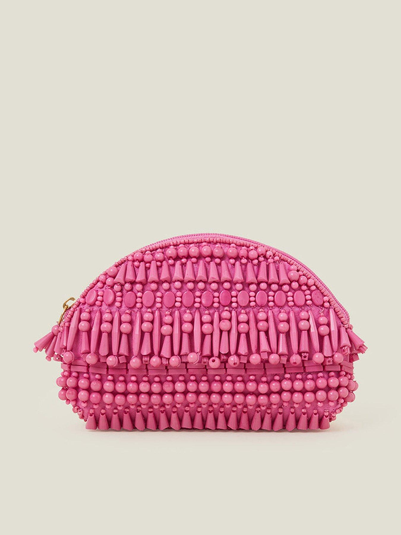 accessorize fringe beaded purse