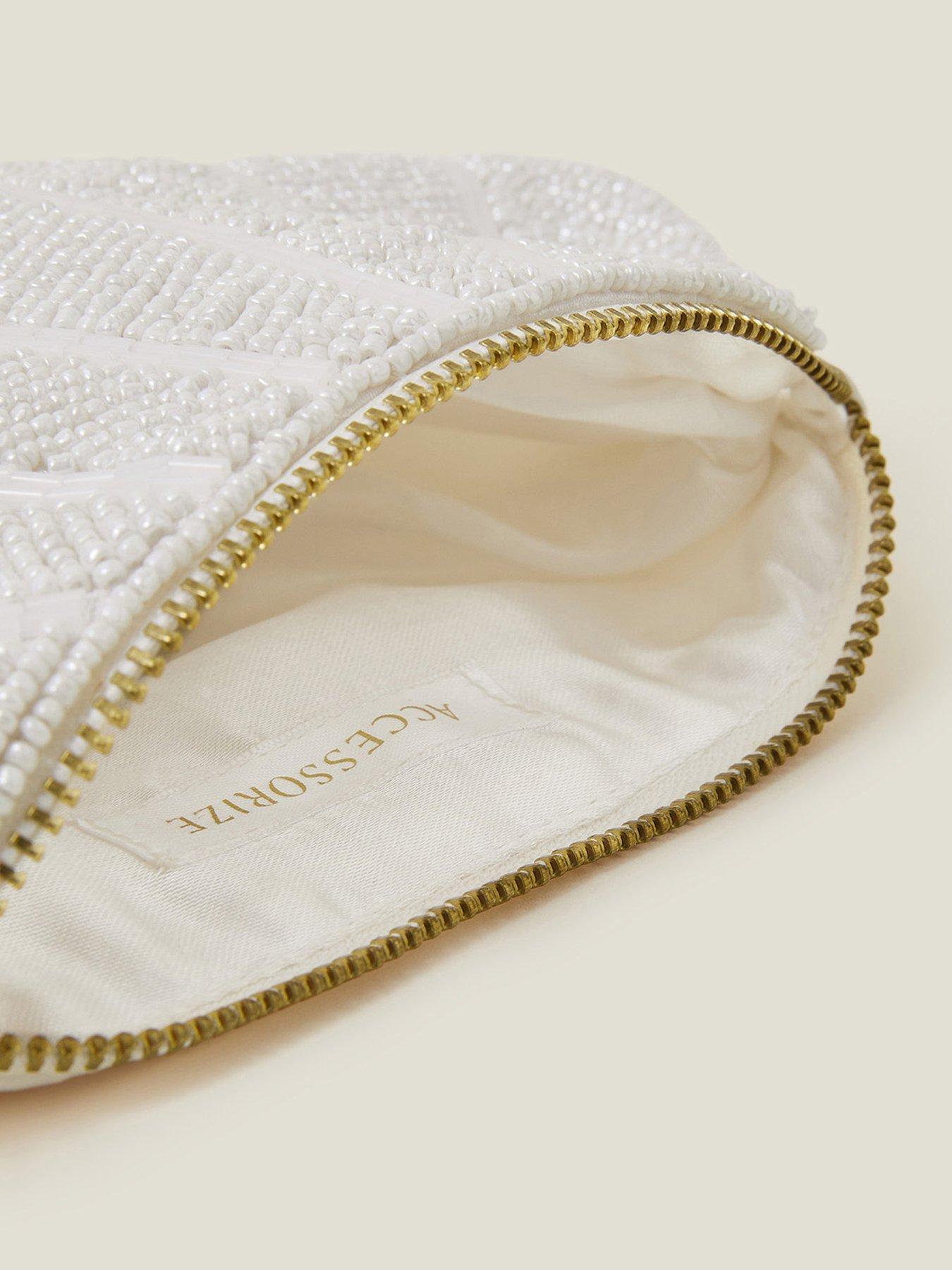 Image 4 of 4 of Accessorize Bridal Scallop Beaded Pouch