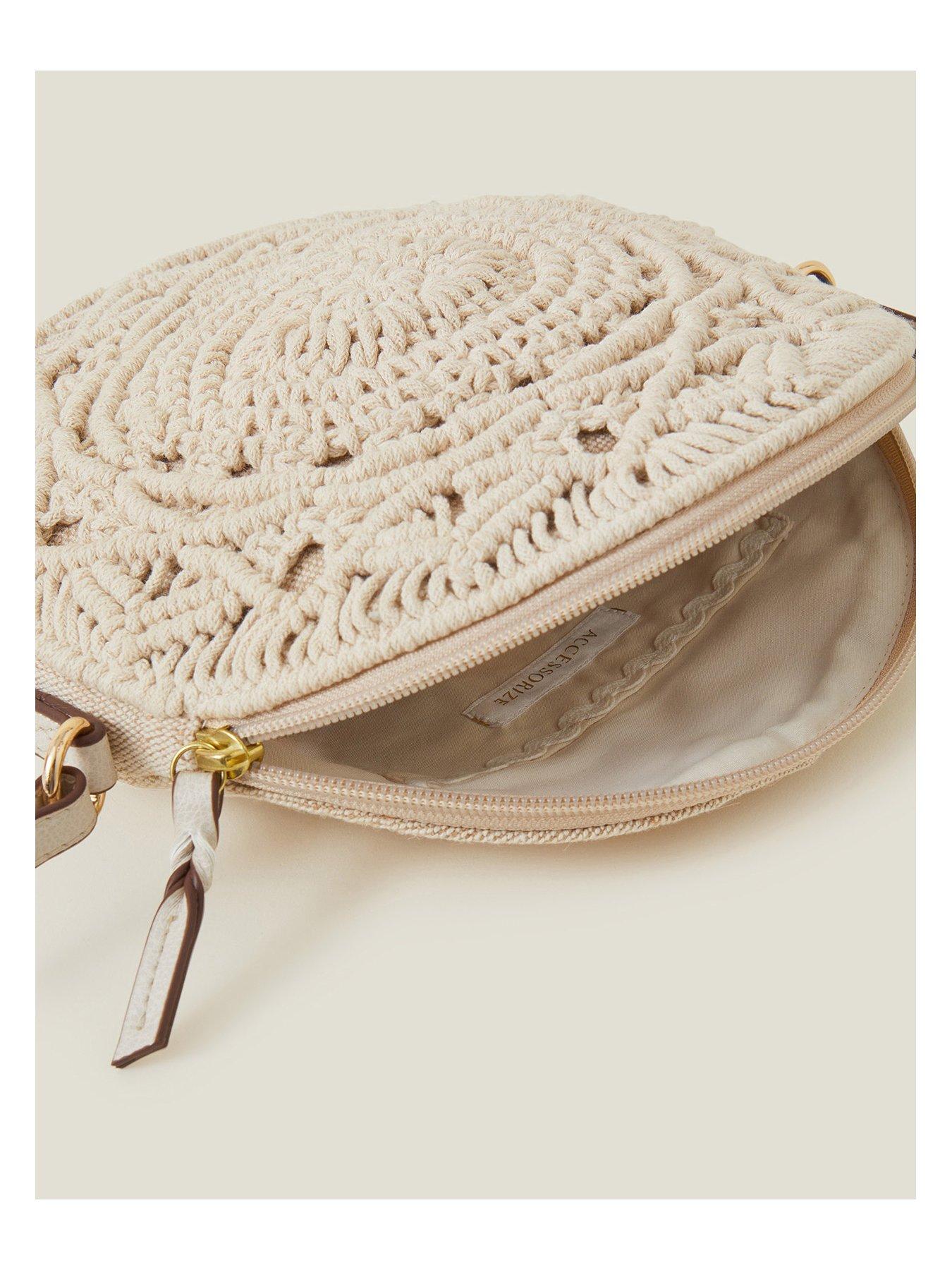 Image 4 of 4 of Accessorize Macrame Circle Cross-body Bag