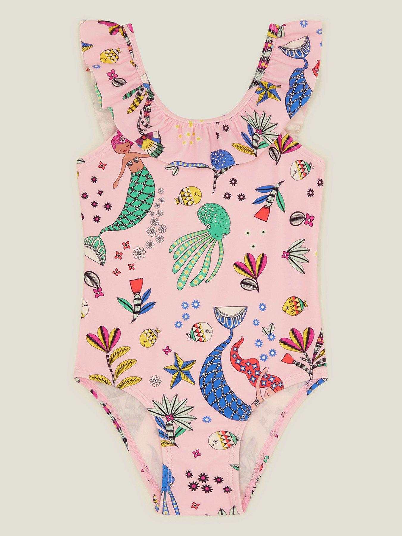 Kids Birthday Princess/Squad Swimsuit, Personalized Kids Swimsuits