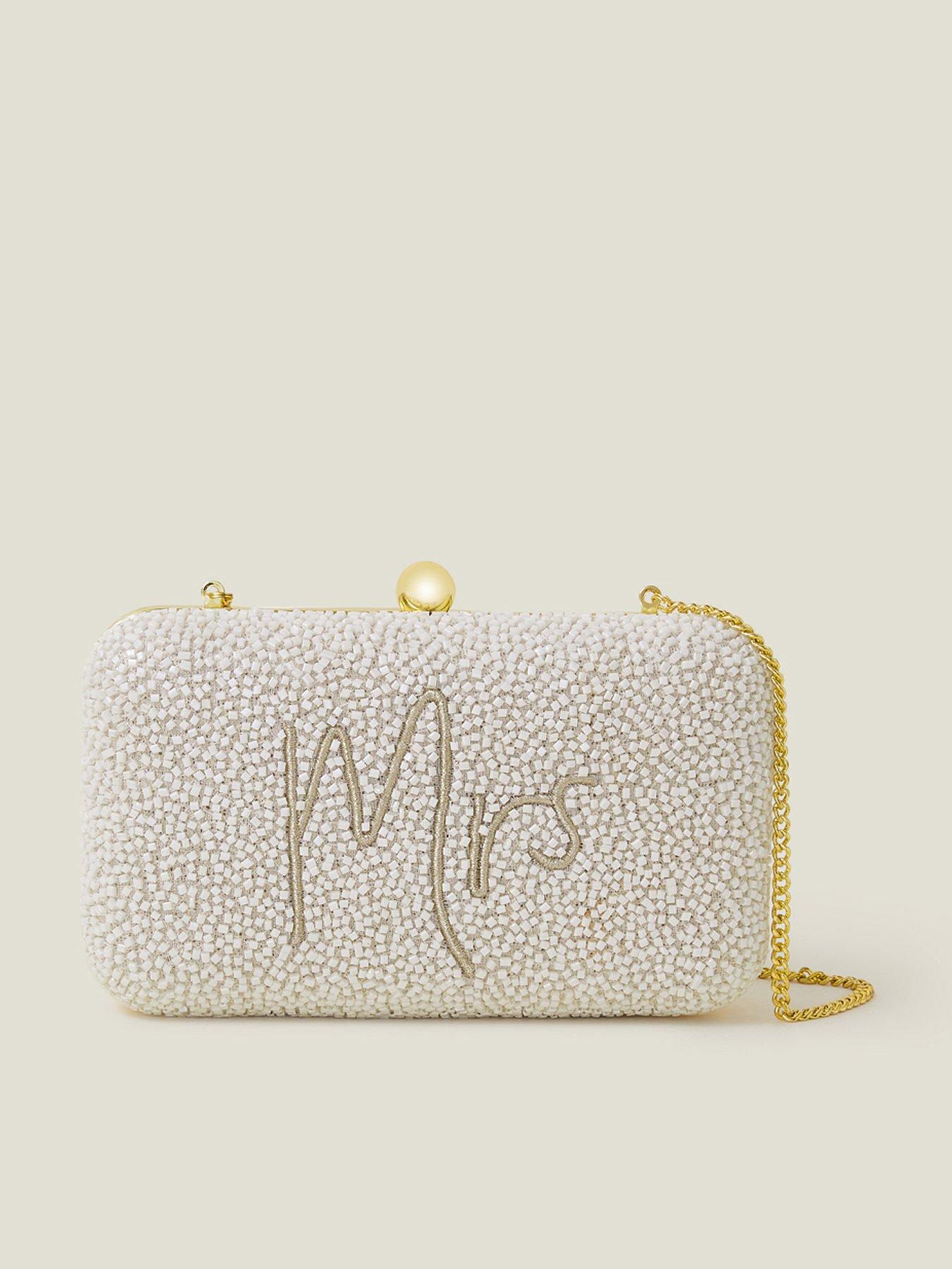 Bridal Mrs Hardcase Clutch Bag