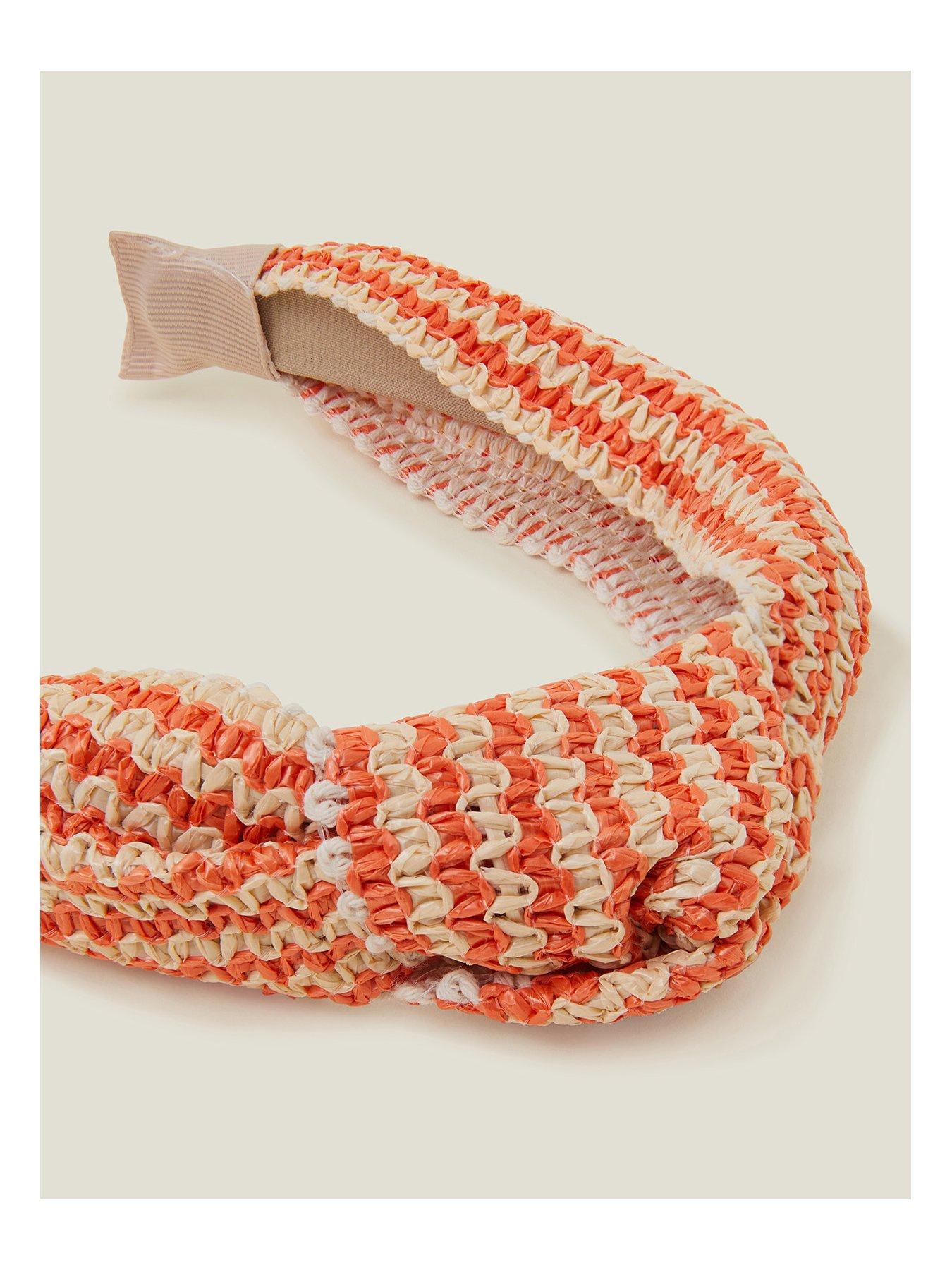Image 3 of 3 of Accessorize Striped Raffia Headband