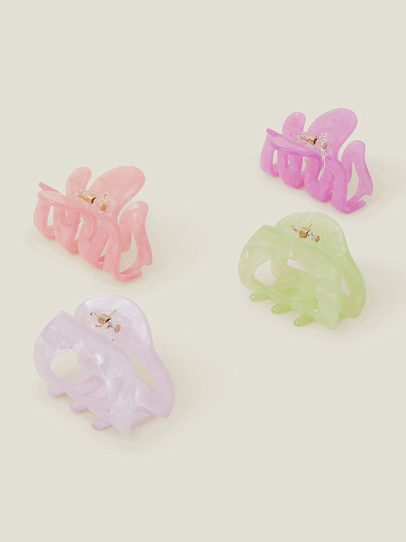 Image 1 of 3 of Accessorize 4 X Marble Claw Clips