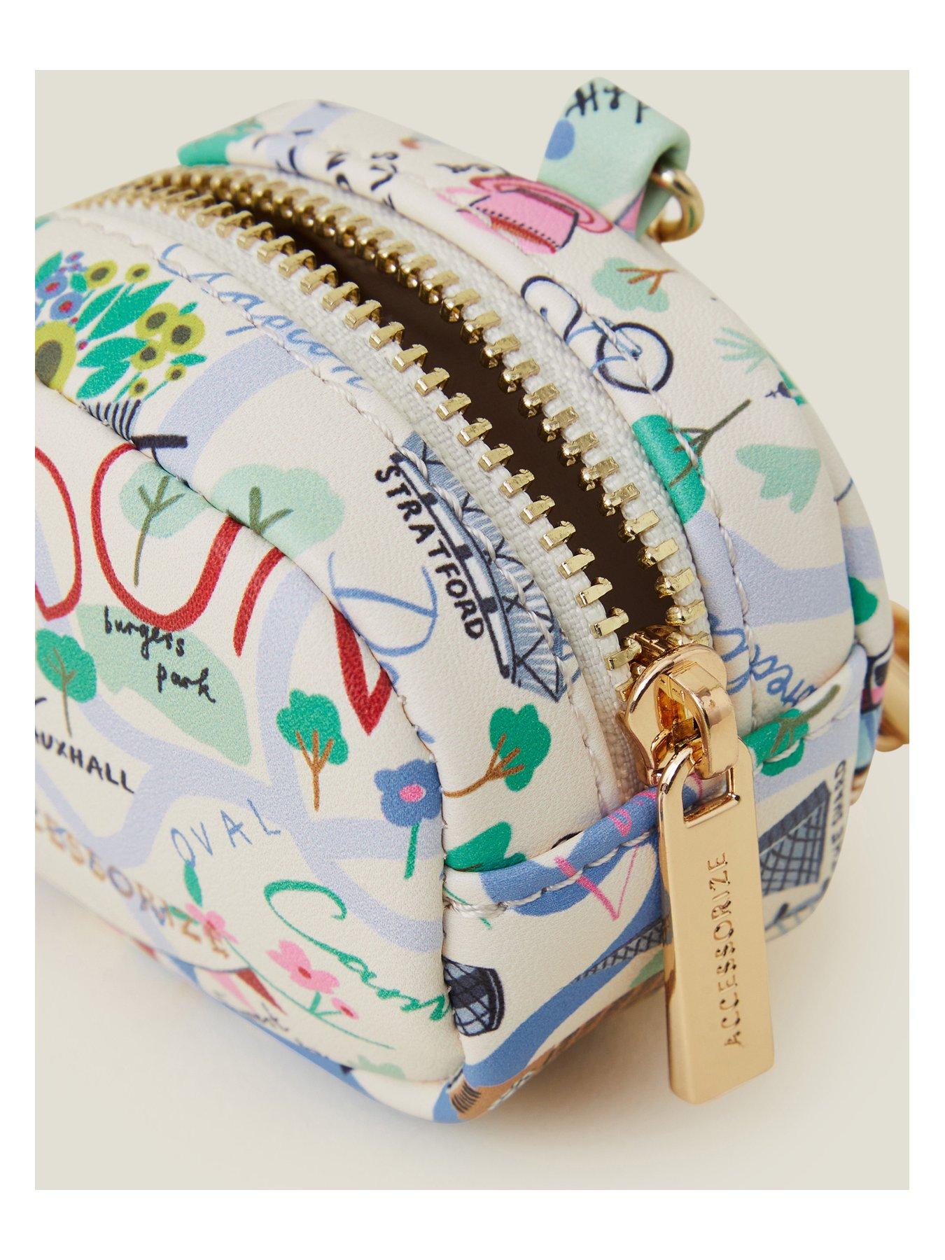 Image 3 of 3 of Accessorize London Map Earphone Keyring Case