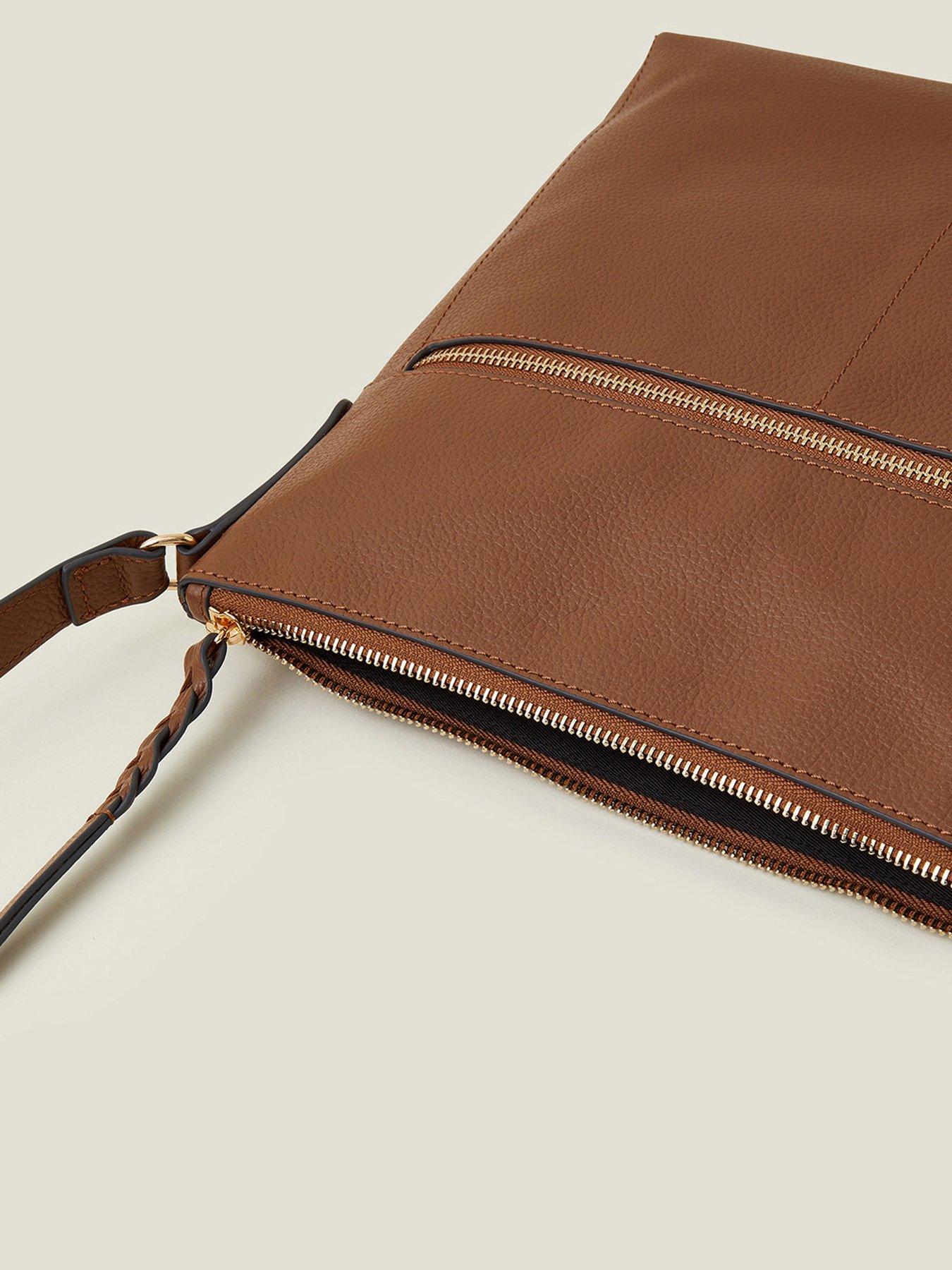 Image 4 of 4 of Accessorize Leather Large Messenger