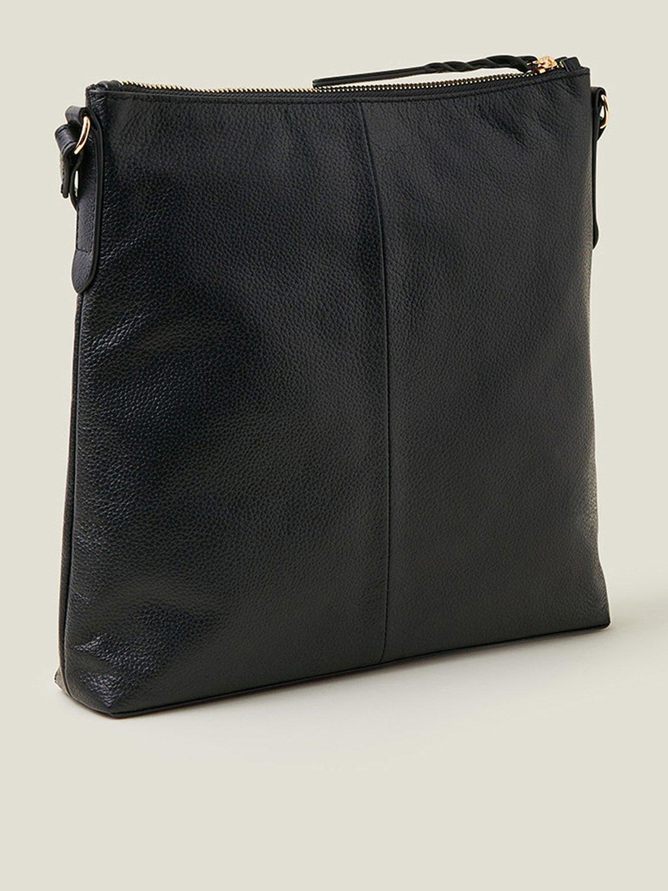 Image 3 of 4 of Accessorize Leather Large Messenger