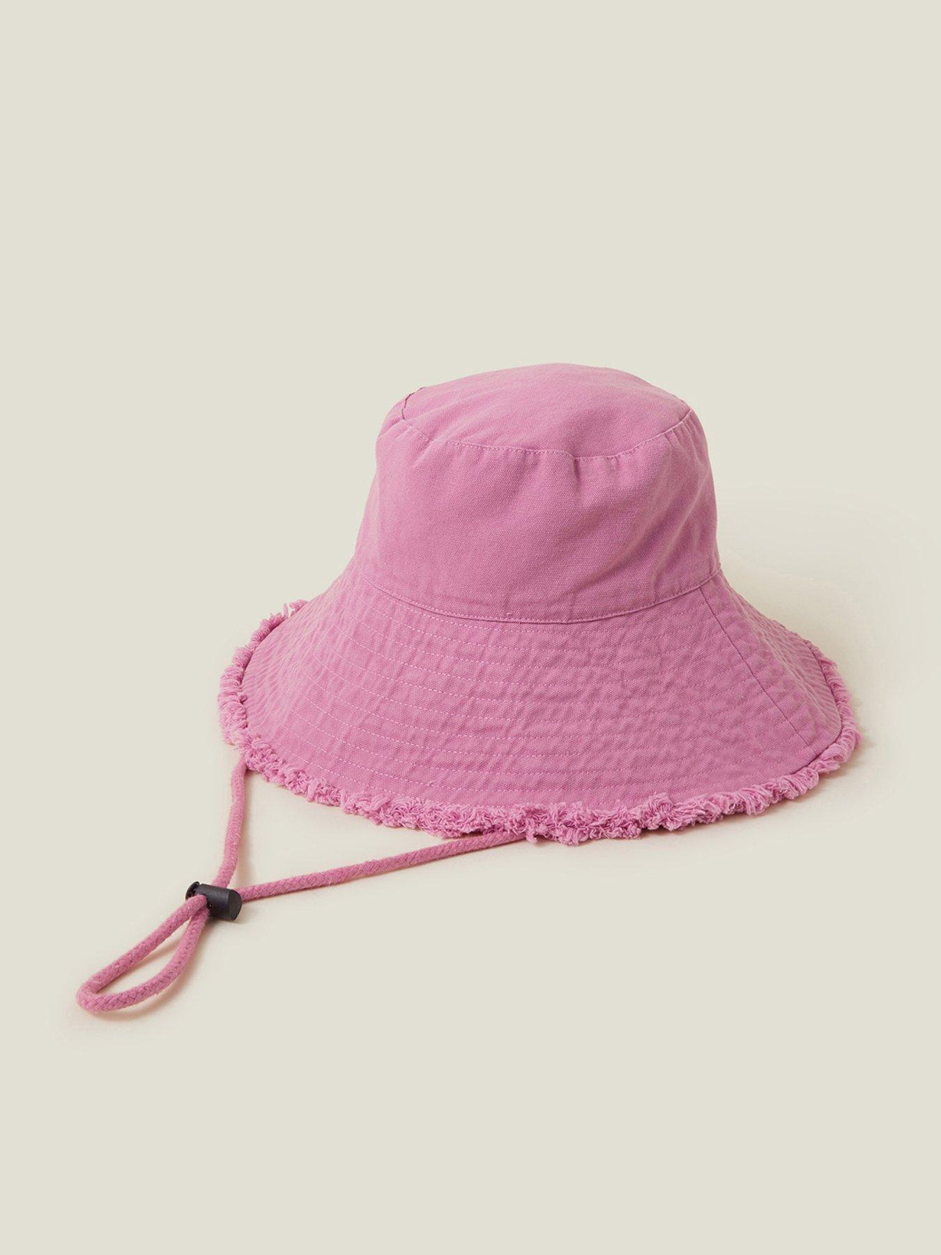 Image 1 of 3 of Accessorize Lace Trim Bucket Hat