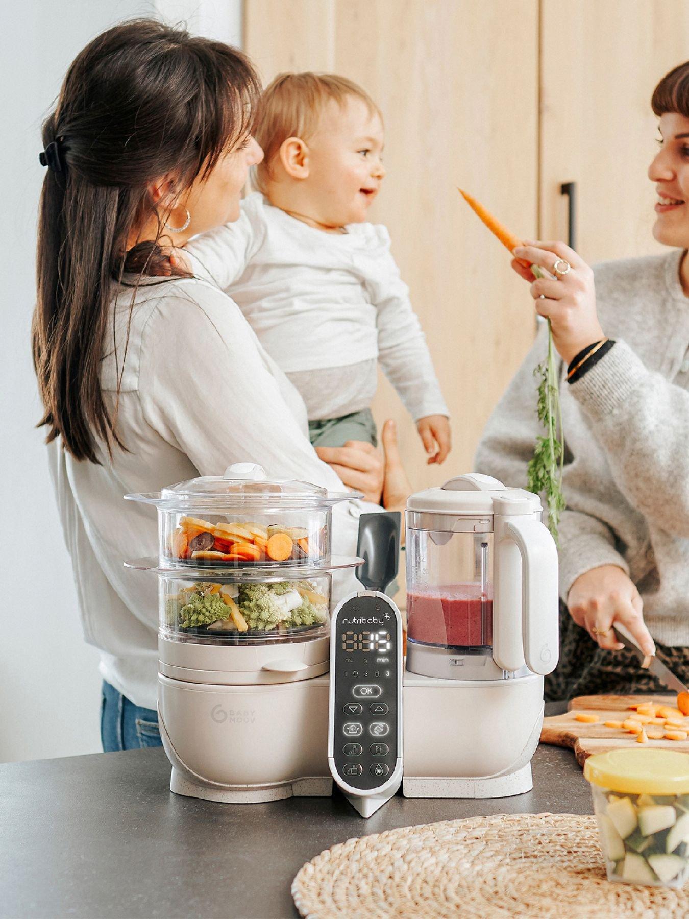 Babymoov Nutribaby(+) 6 in 1 Baby Food Processor/Blender/Steamer/Steriliser- Mineral