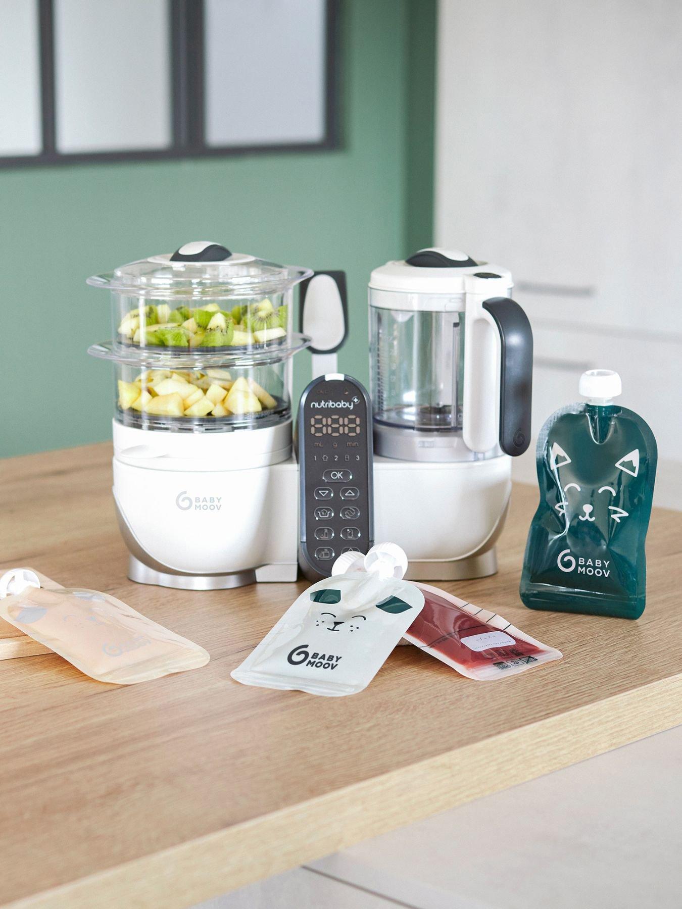 undefined Nutribaby+ Food Processor  &  Food Pouch Bundle - White