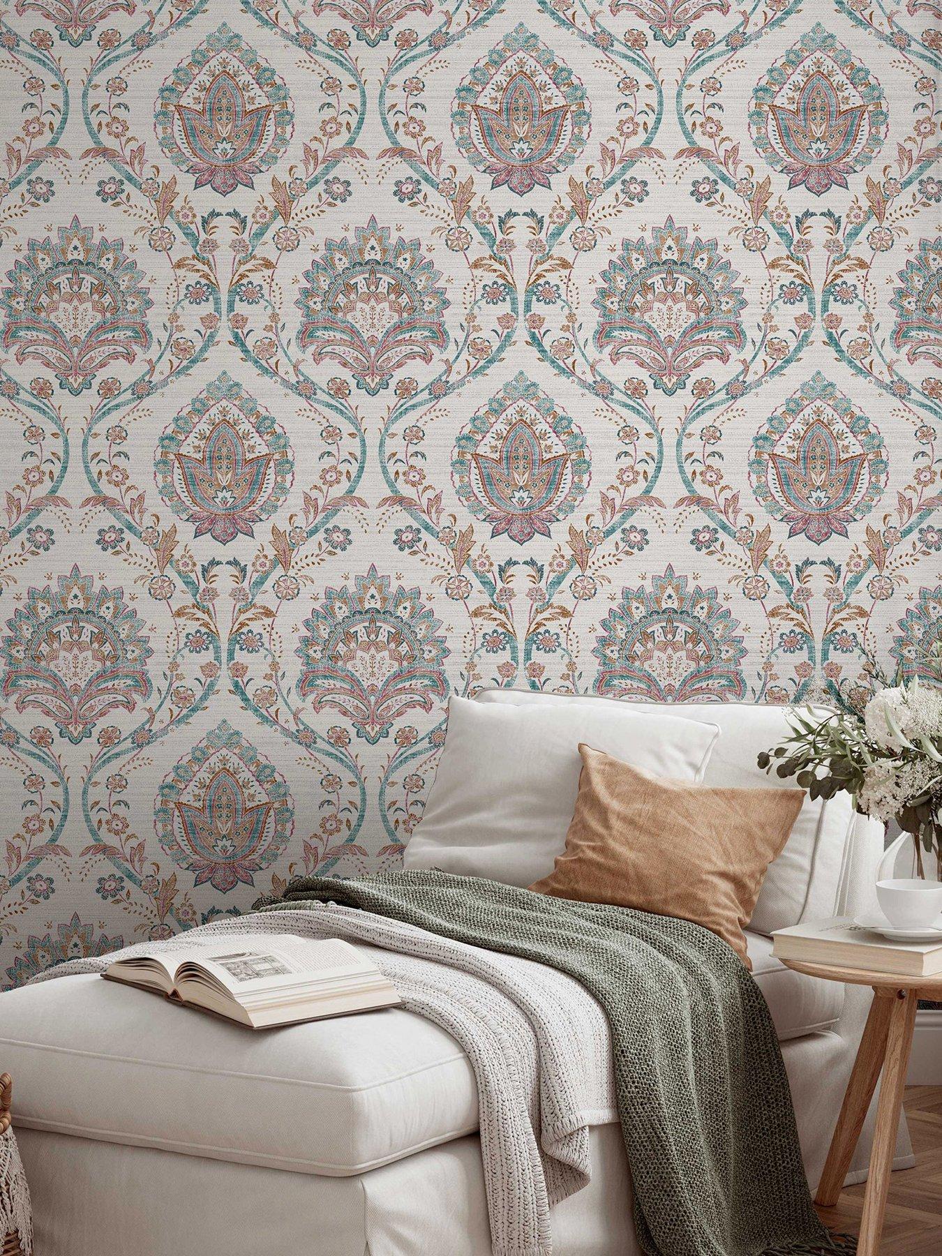 Product photograph of Arthouse Fantastical Damask Wallpaper from very.co.uk