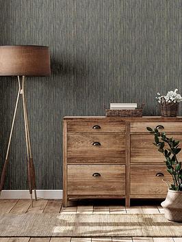 Product photograph of Arthouse Japandi Grasscloth Navy Gold Wallpaper from very.co.uk