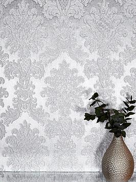 Product photograph of Arthouse Opulence Silver Wallpaper from very.co.uk