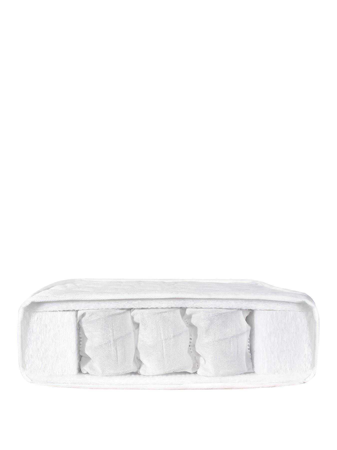 Little Acorns Pocket Spring Cot Bed Mattress 140 x 70 x 10cm very.co.uk