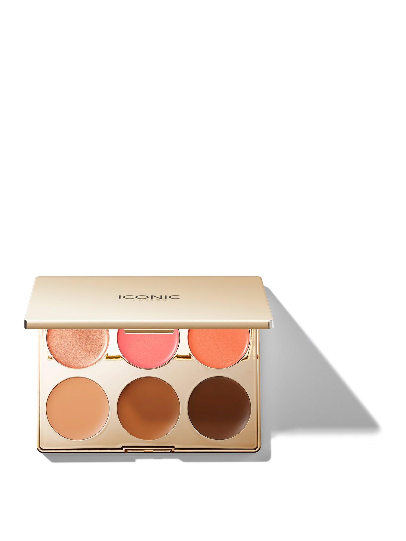 Iconic London Multi-Use Cream Blush, Bronze and Highlight Palette, One Colour, Women
