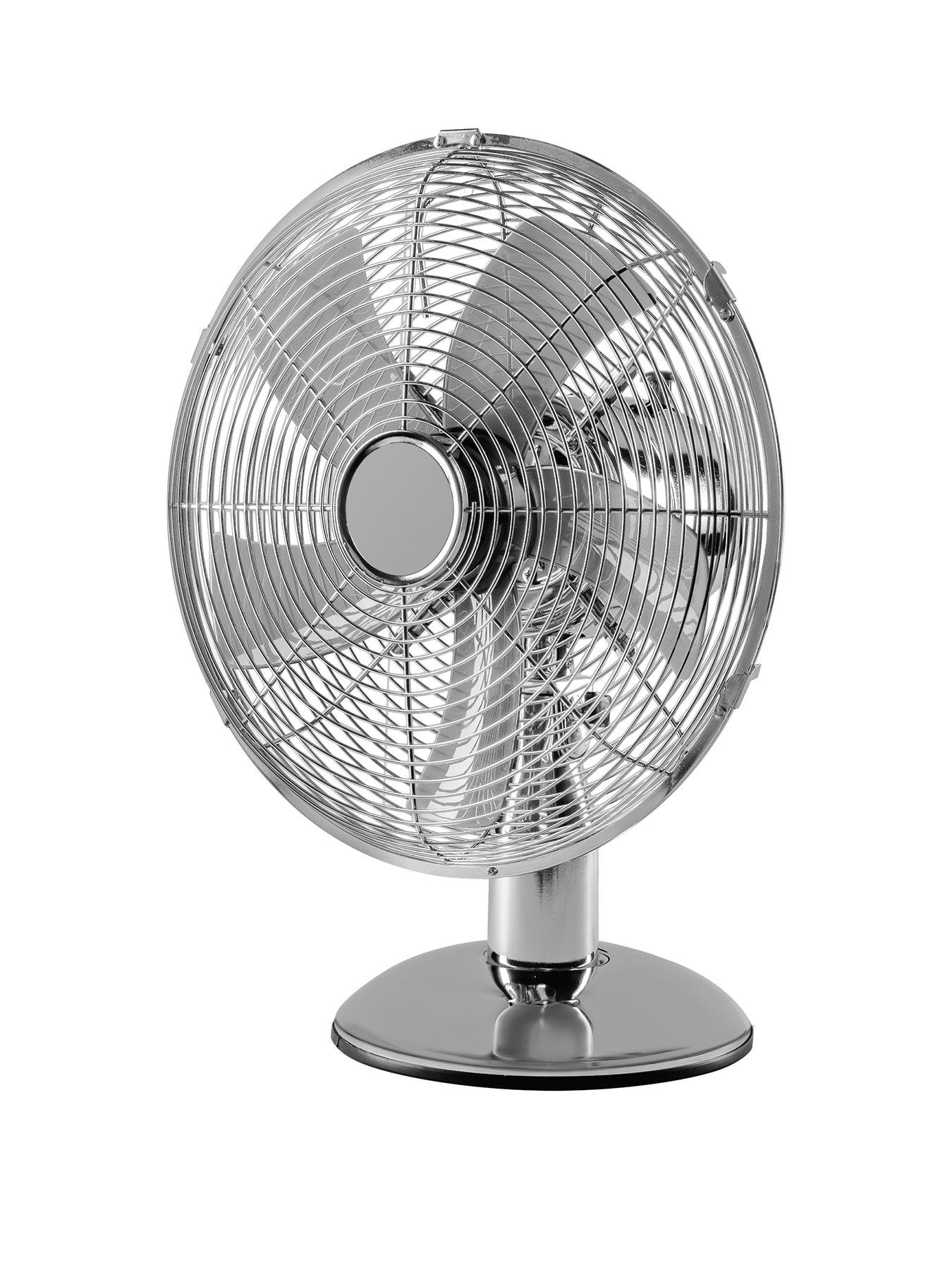 Product photograph of Daewoo 12-inch Metal Desk Fan from very.co.uk