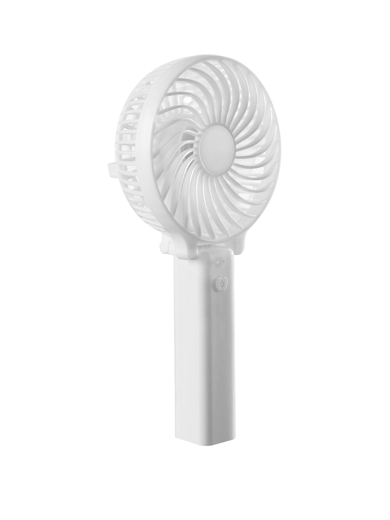 Product photograph of Daewoo Rechargeable Mini Handheld Travel Fan from very.co.uk