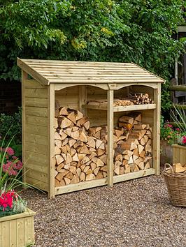 Product photograph of Rowlinson Premium Heritage Double Log Store from very.co.uk