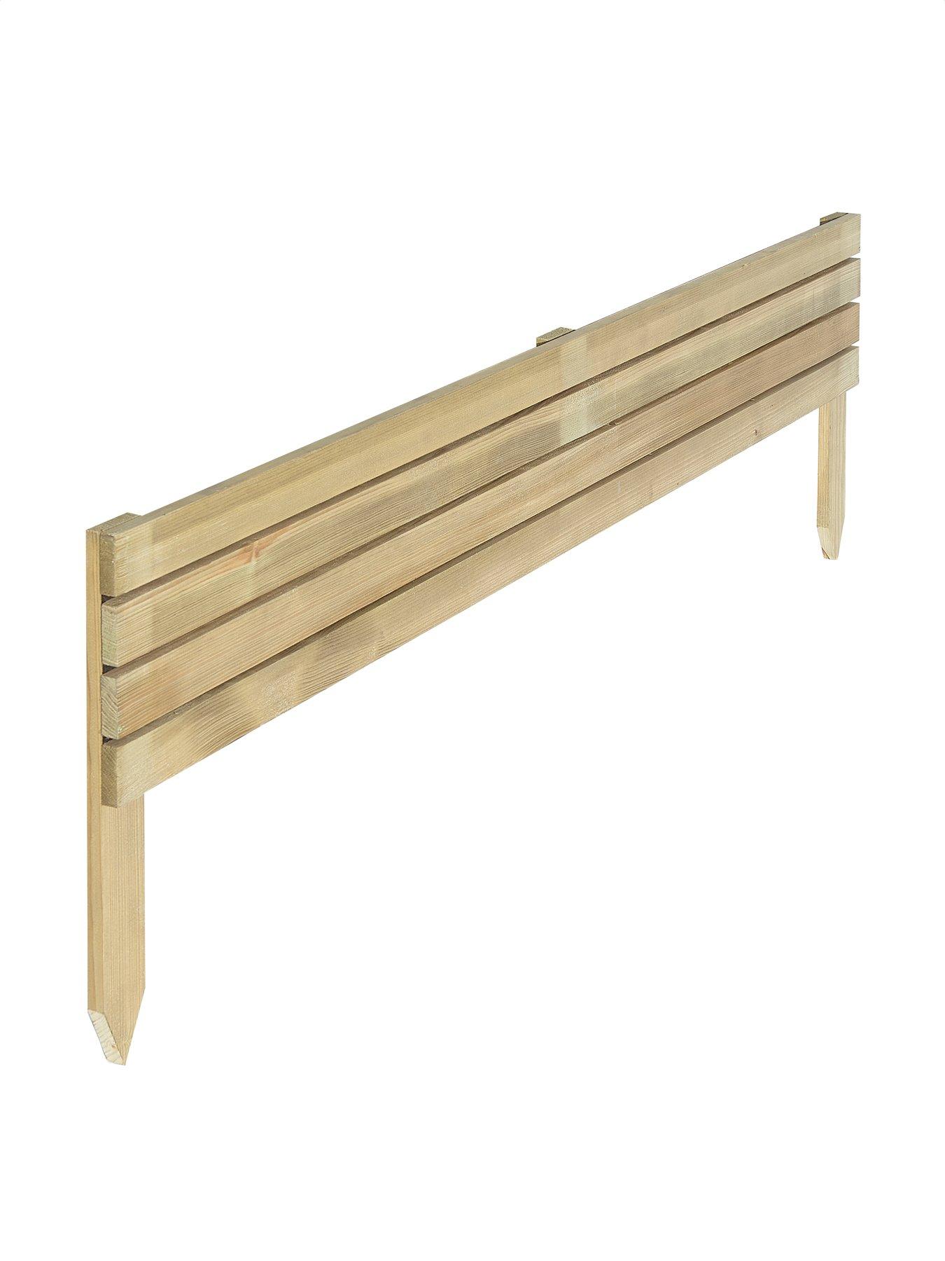 Image 4 of 5 of Rowlinson 8" Ledbury Slat Edging (Pack of 4)