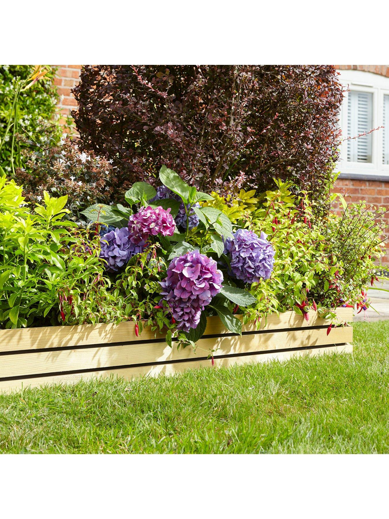 Product photograph of Rowlinson 6 Ledbury Slat Edging Pack Of 2 from very.co.uk