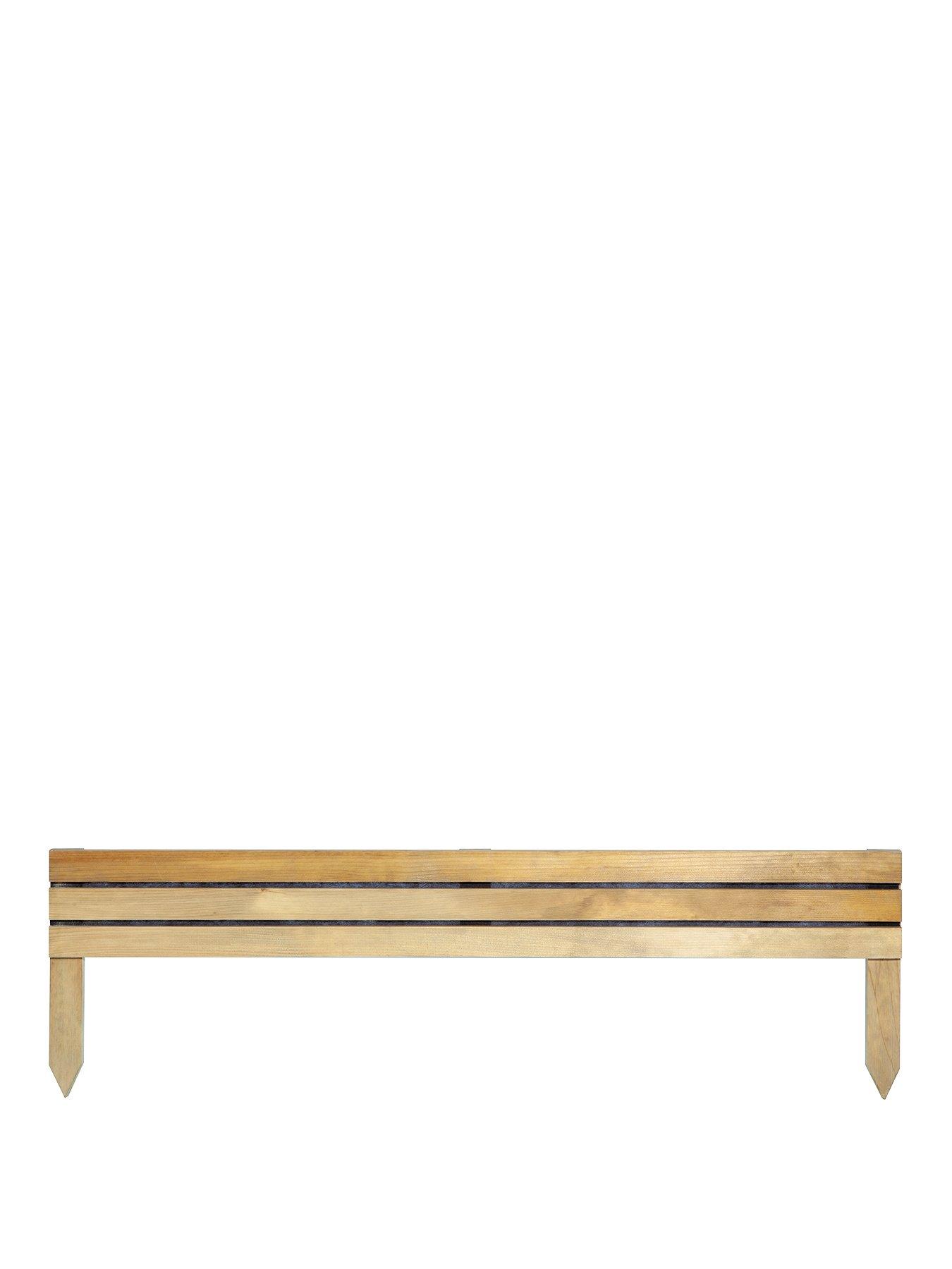 Image 2 of 4 of Rowlinson 6" Ledbury Slat Edging (Pack of 2)