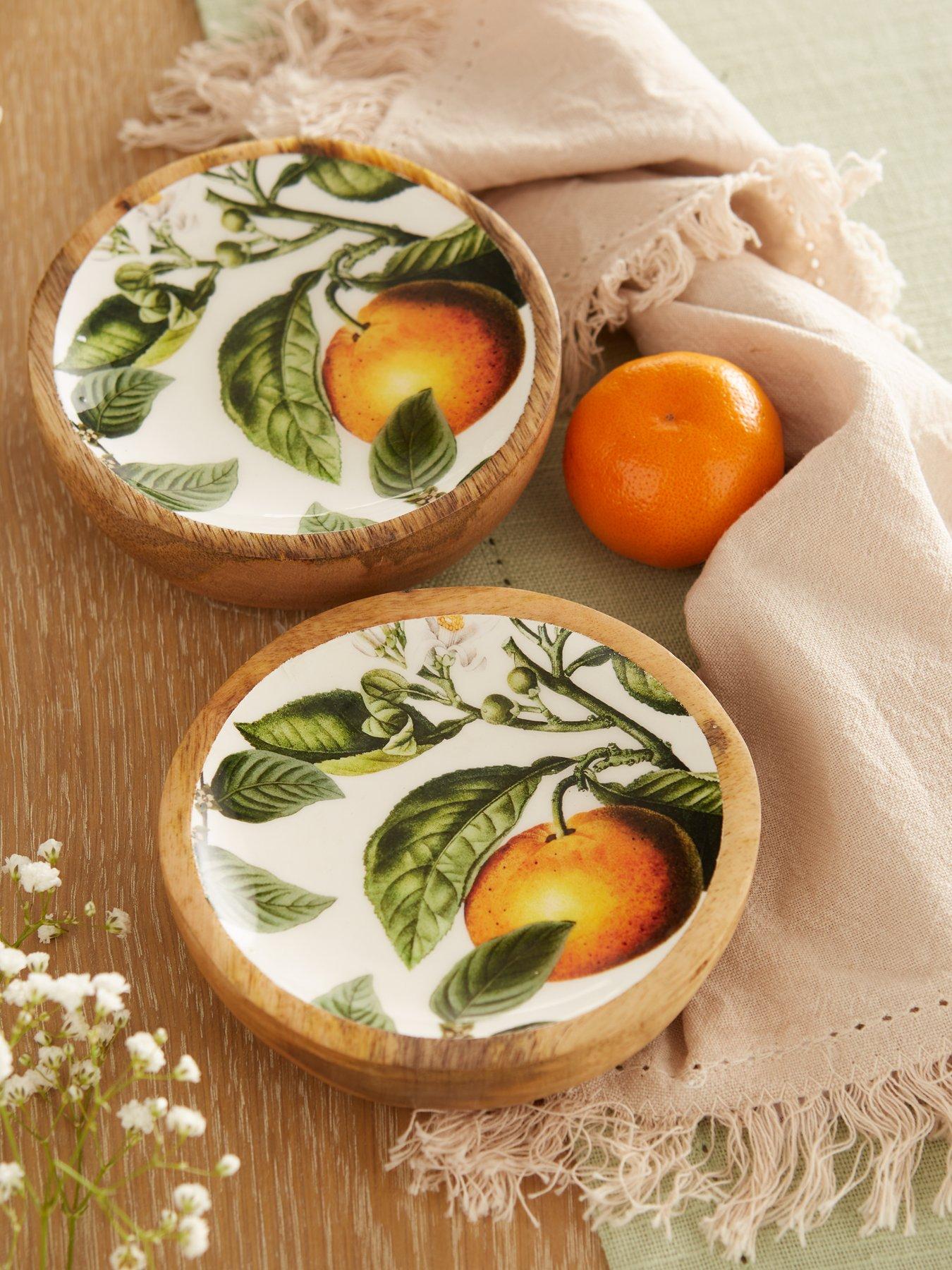 undefined Orange Blossom Set Of 2 Dishes