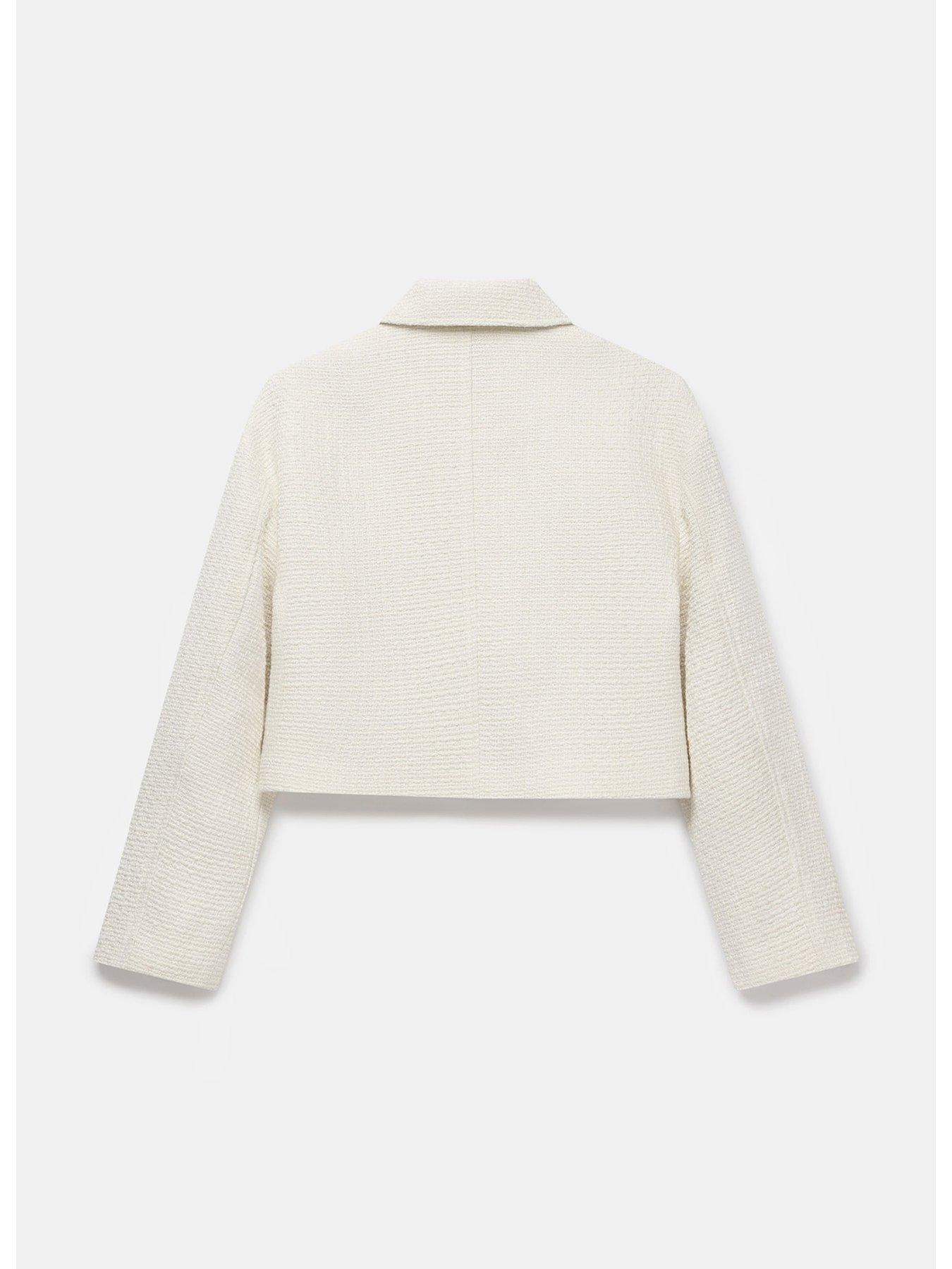 Mint Velvet Ivory Boucle Western Jacket | Very.co.uk